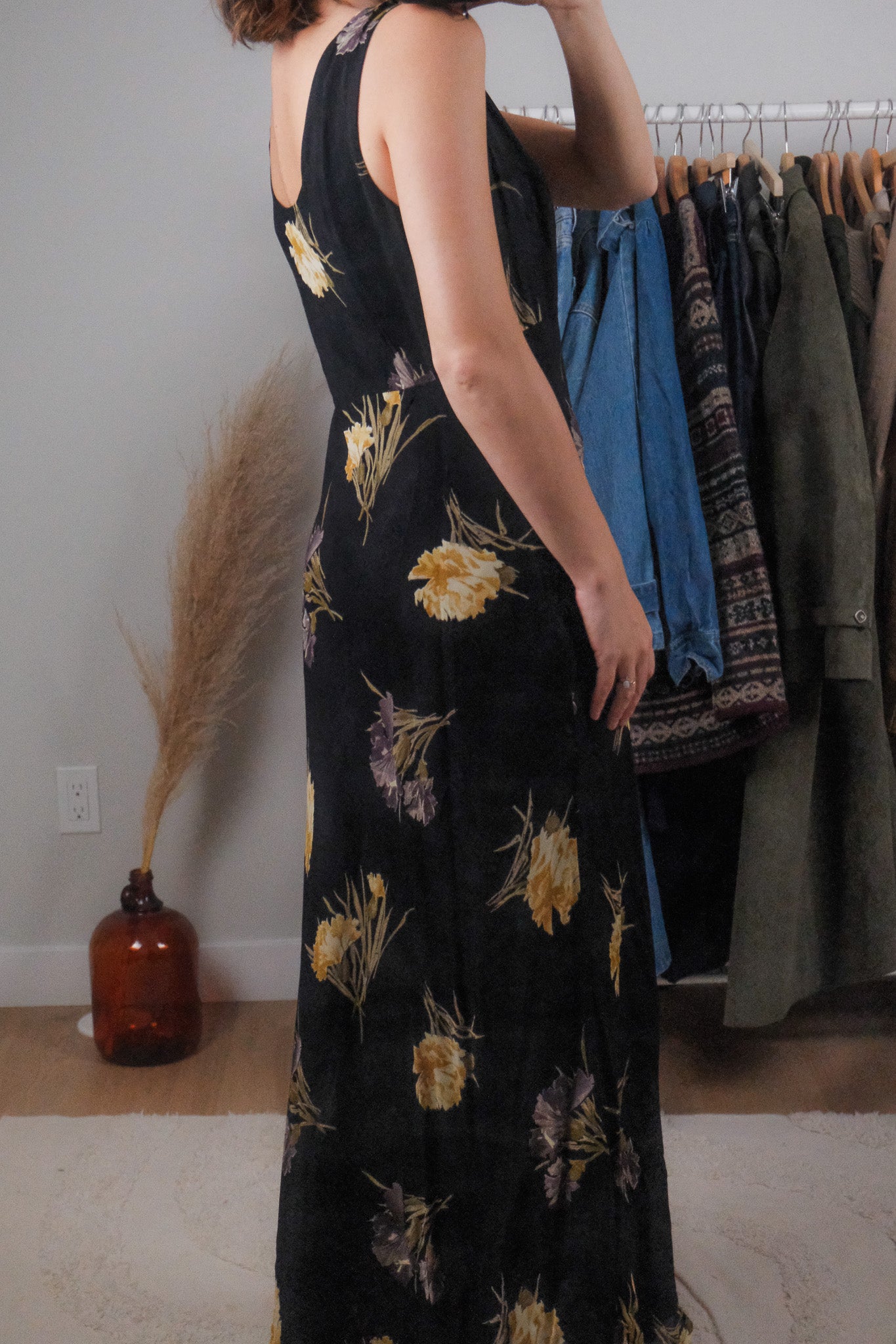 Made in Canada x Vintage x Floral Maxi Dress (10)