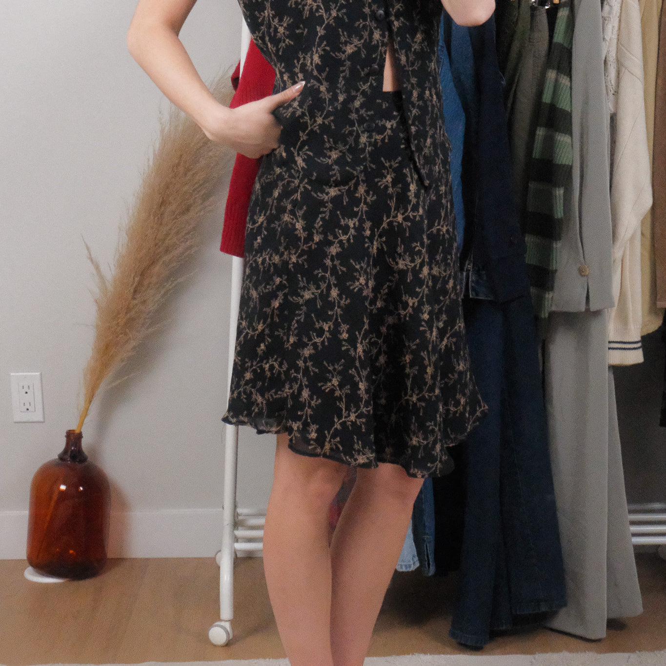 Made in Canada x Vintage x Two-Piece Patterned Set (S)