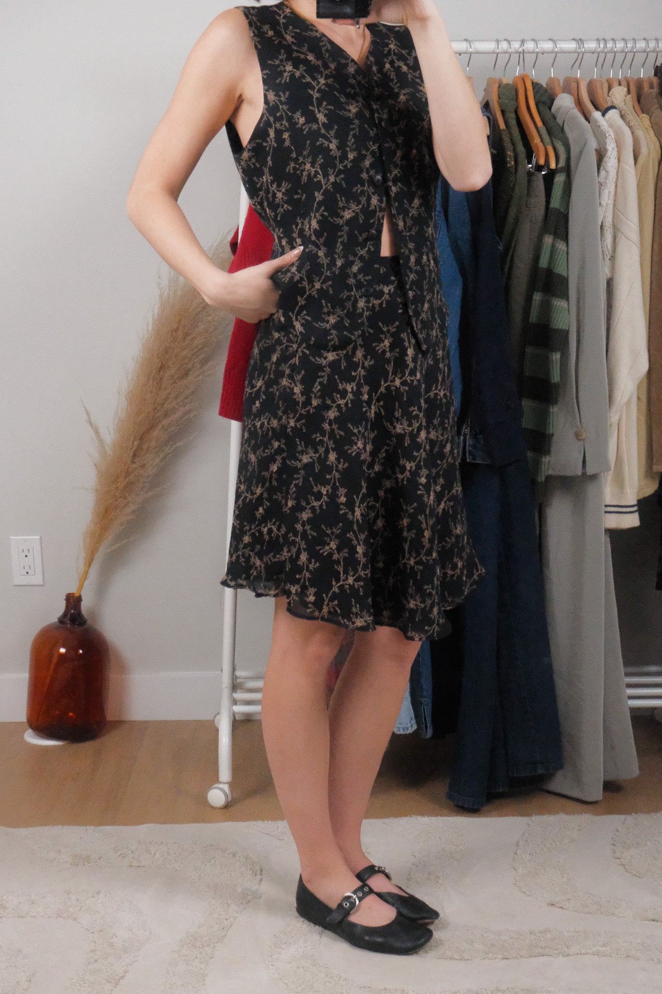 Made in Canada x Vintage x Two-Piece Patterned Set (S)