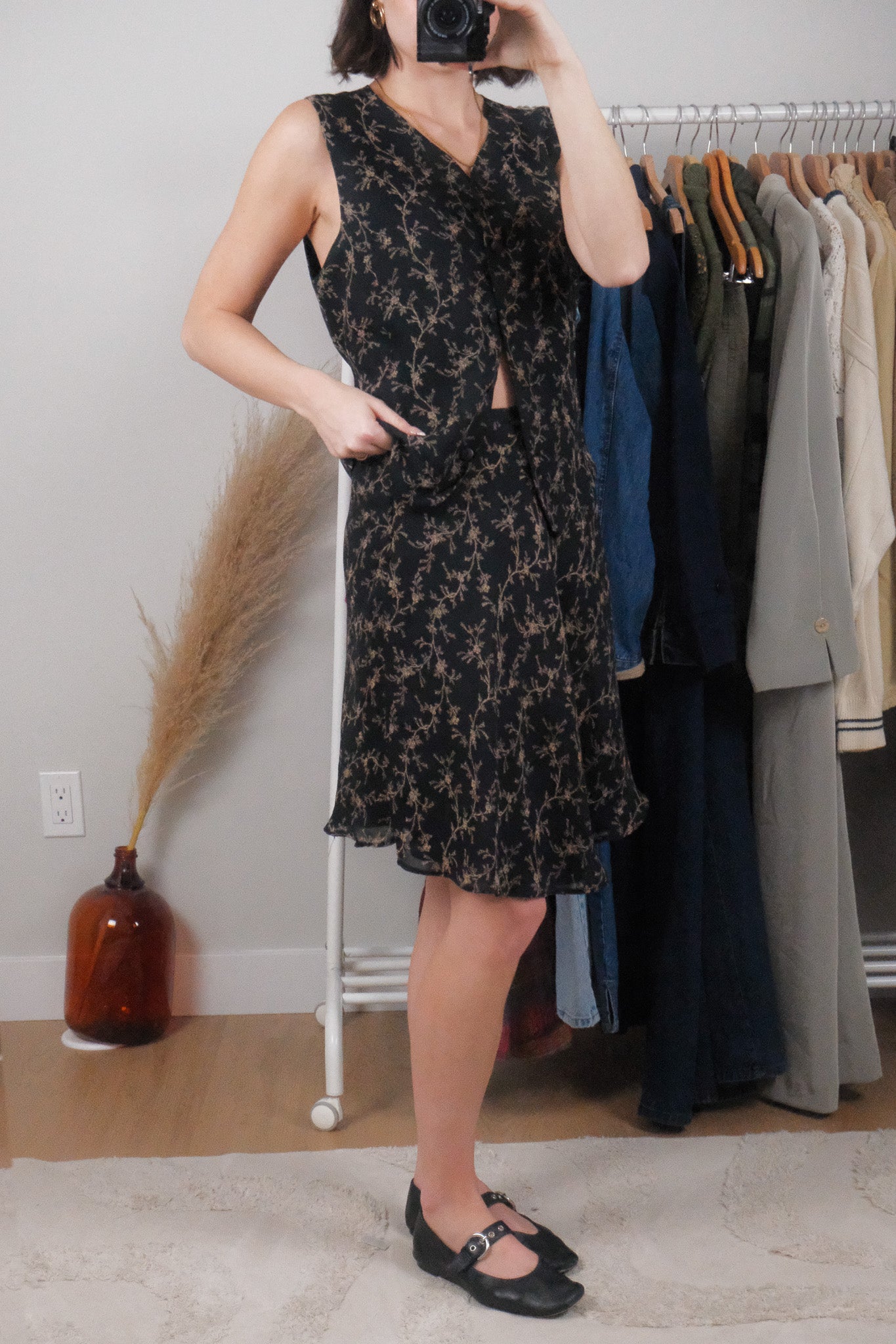 Made in Canada x Vintage x Two-Piece Patterned Set (S)