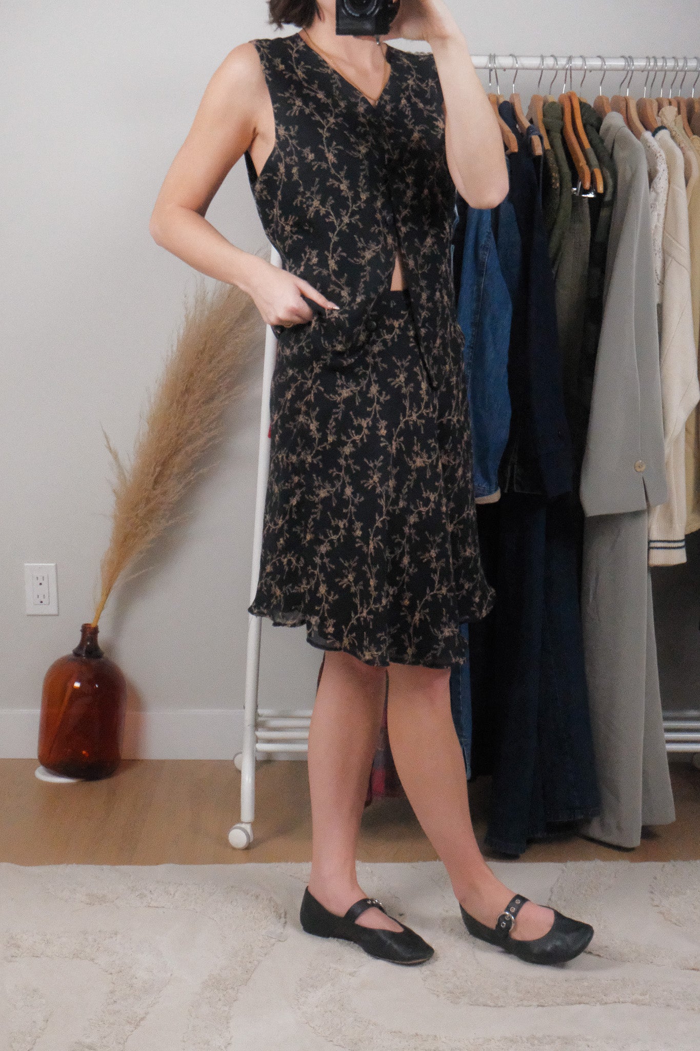 Made in Canada x Vintage x Two-Piece Patterned Set (S)