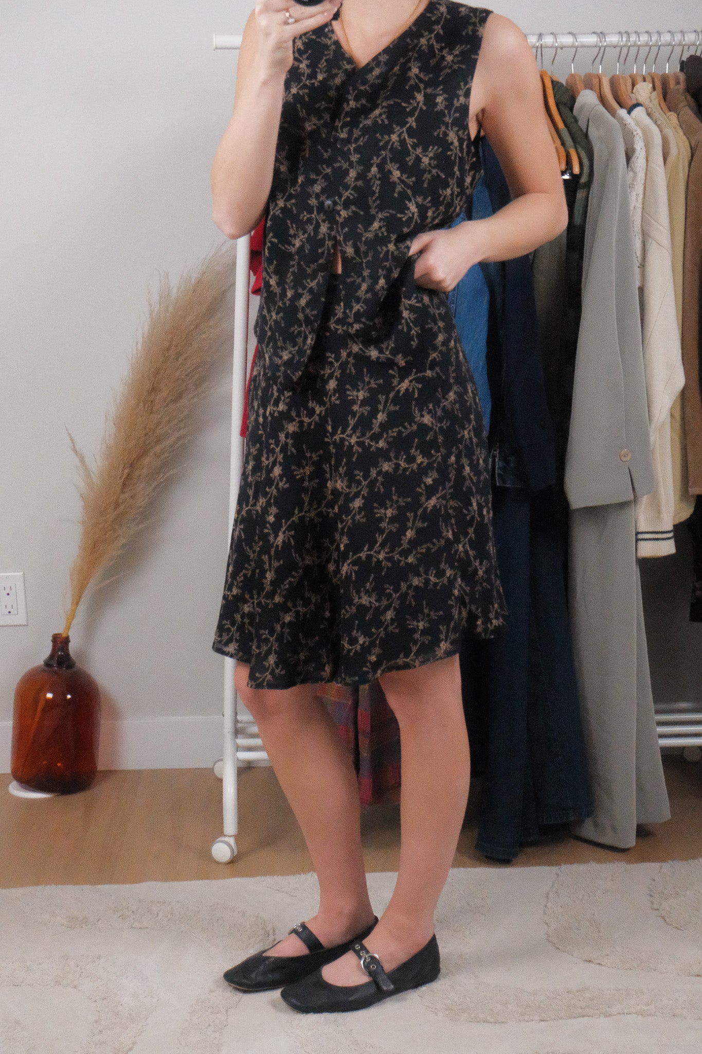 Made in Canada x Vintage x Two-Piece Patterned Set (S)