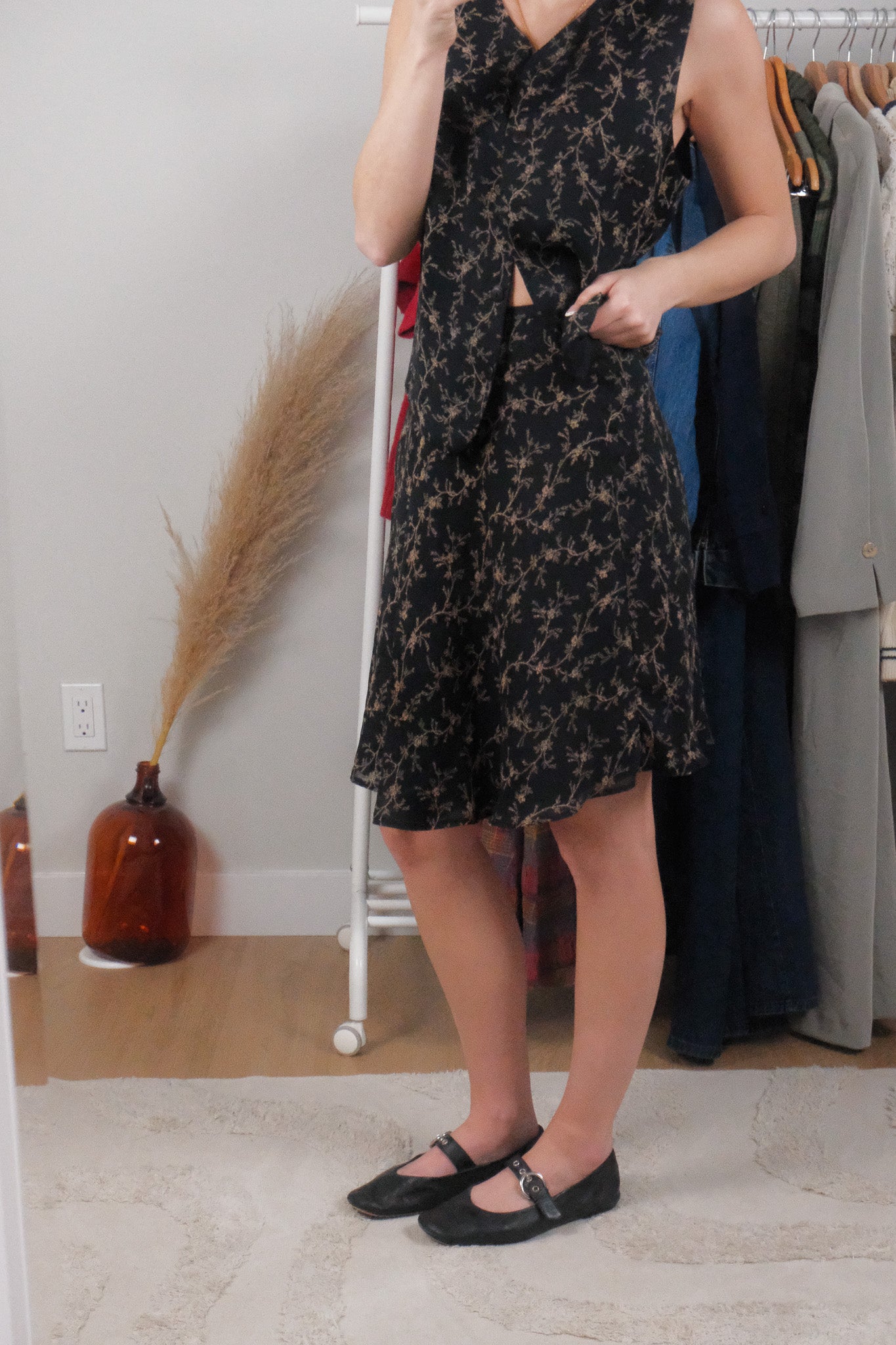 Made in Canada x Vintage x Two-Piece Patterned Set (S)