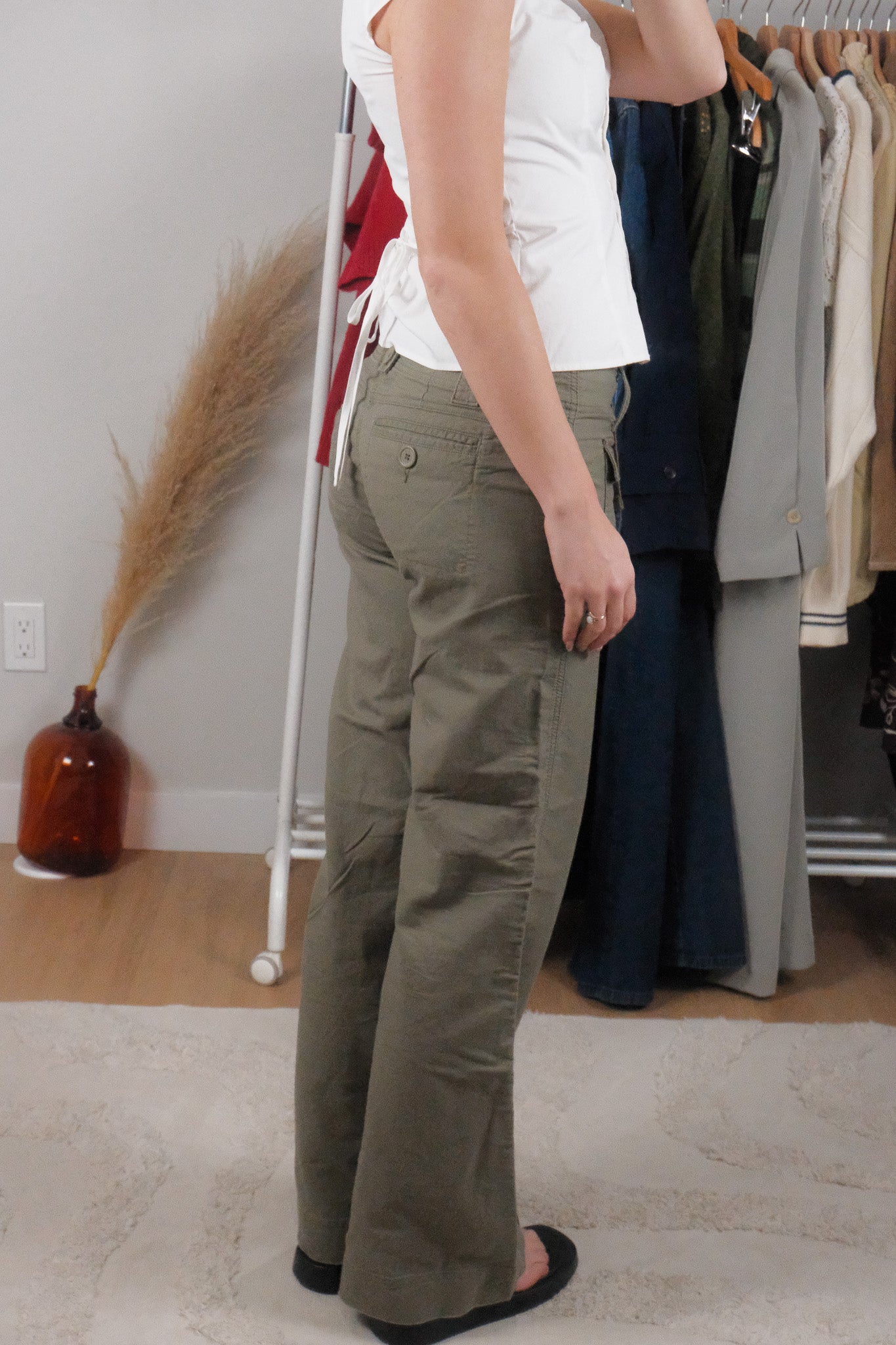 Vintage x Deadstock x Cotton Low-Rise Cargo Pants (4)