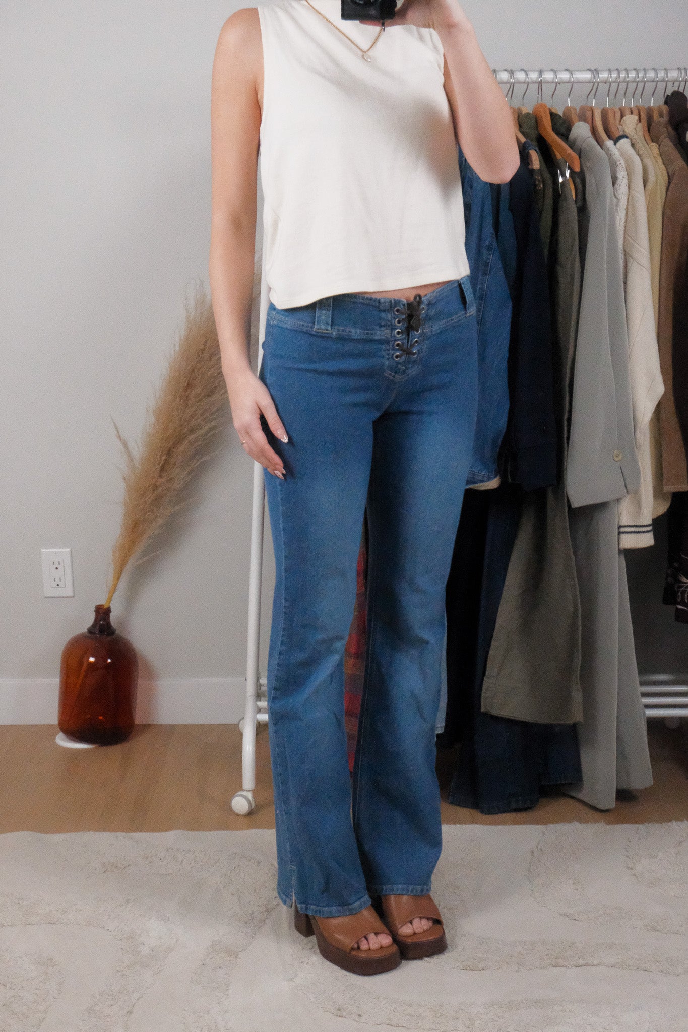 Vintage x Low-Rise Flare Jeans (6)