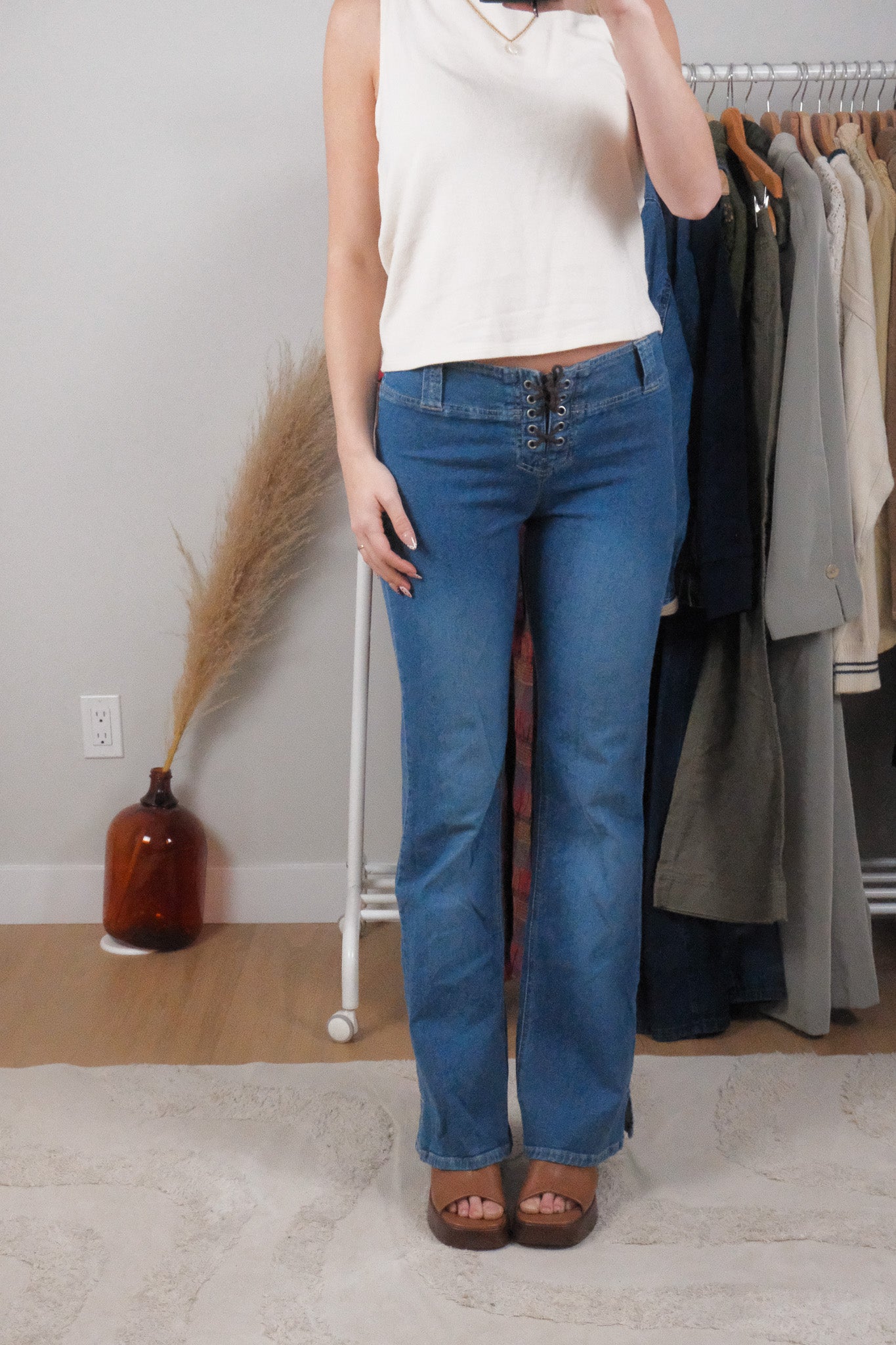 Vintage x Low-Rise Flare Jeans (6)