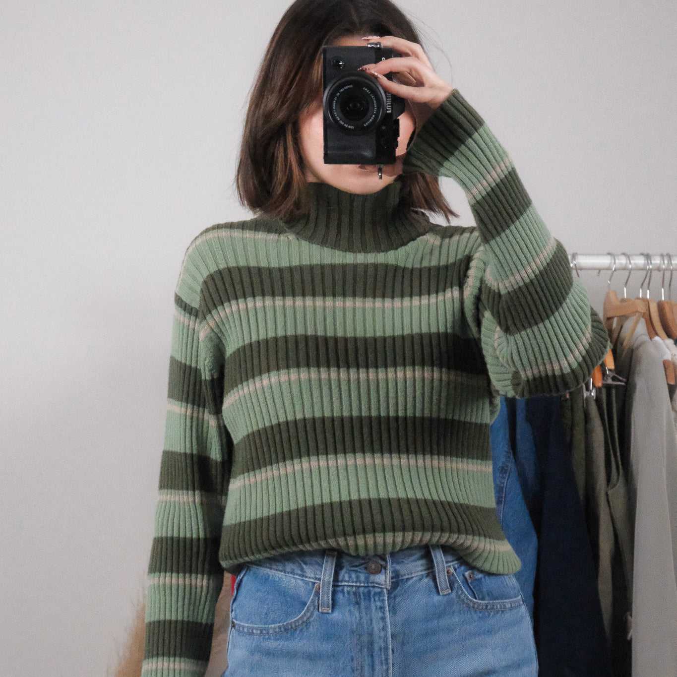 Vintage x Gap x Striped Turtleneck (M)