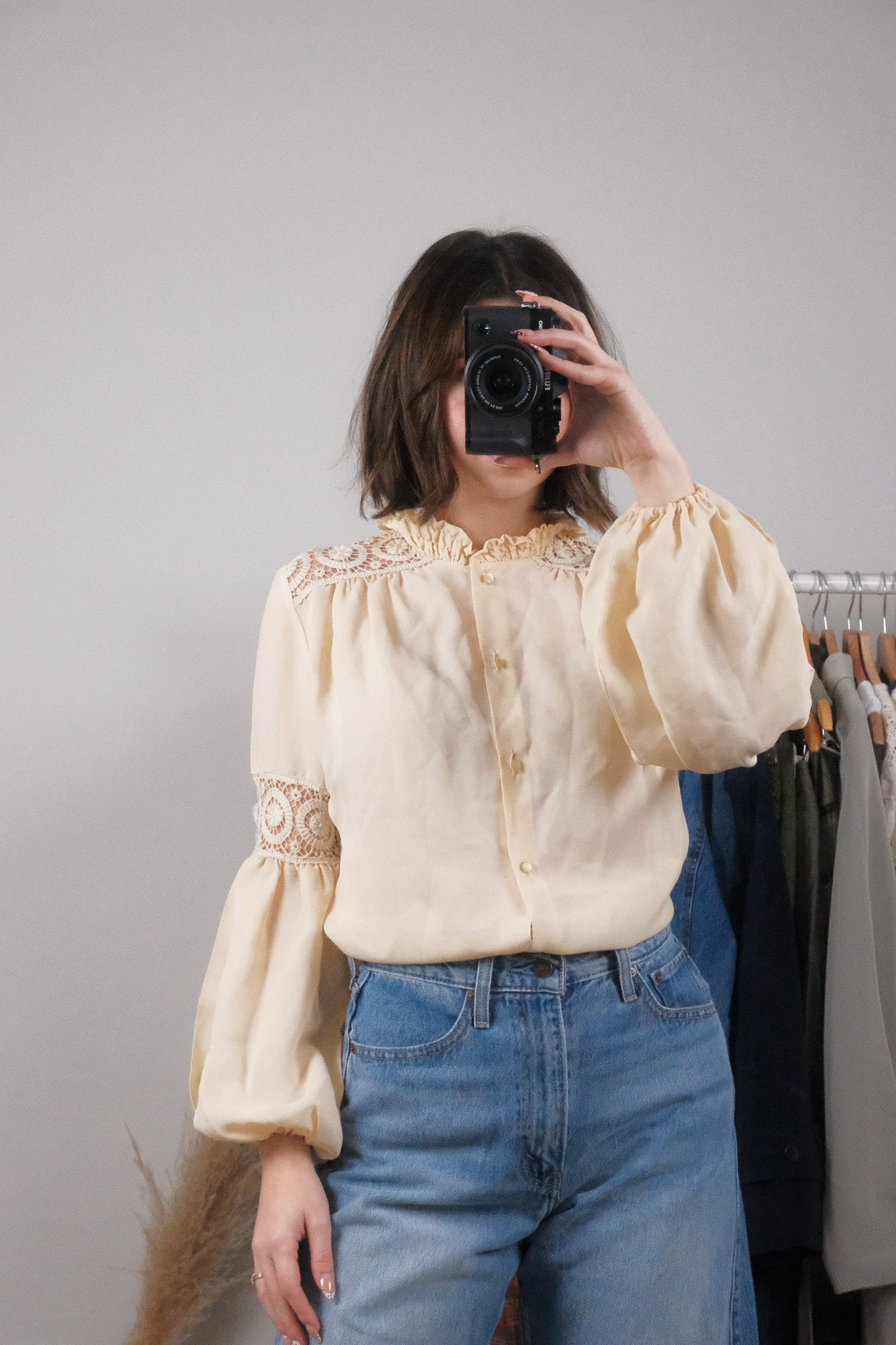 Vintage x Crochet Blouse (M)
