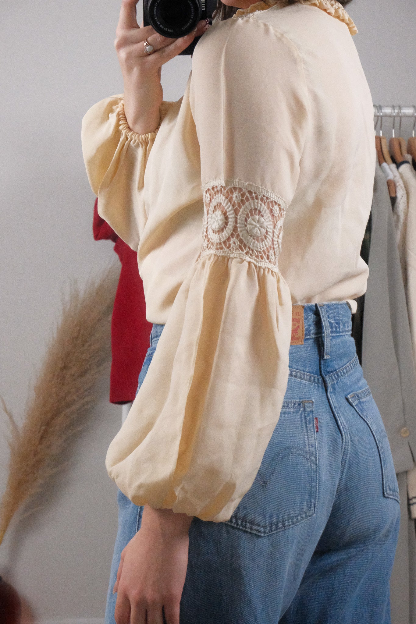 Vintage x Crochet Blouse (M)