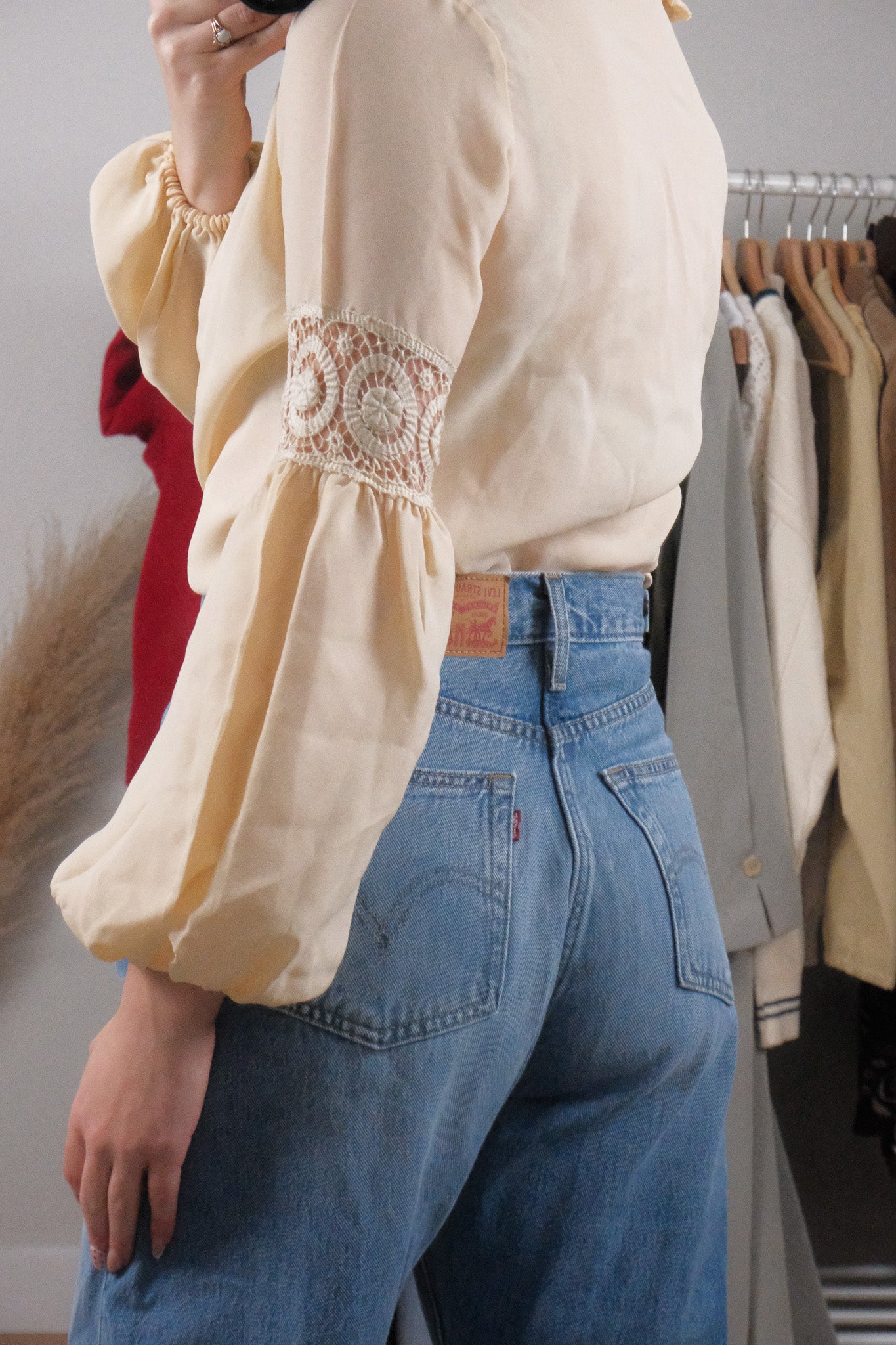 Vintage x Crochet Blouse (M)