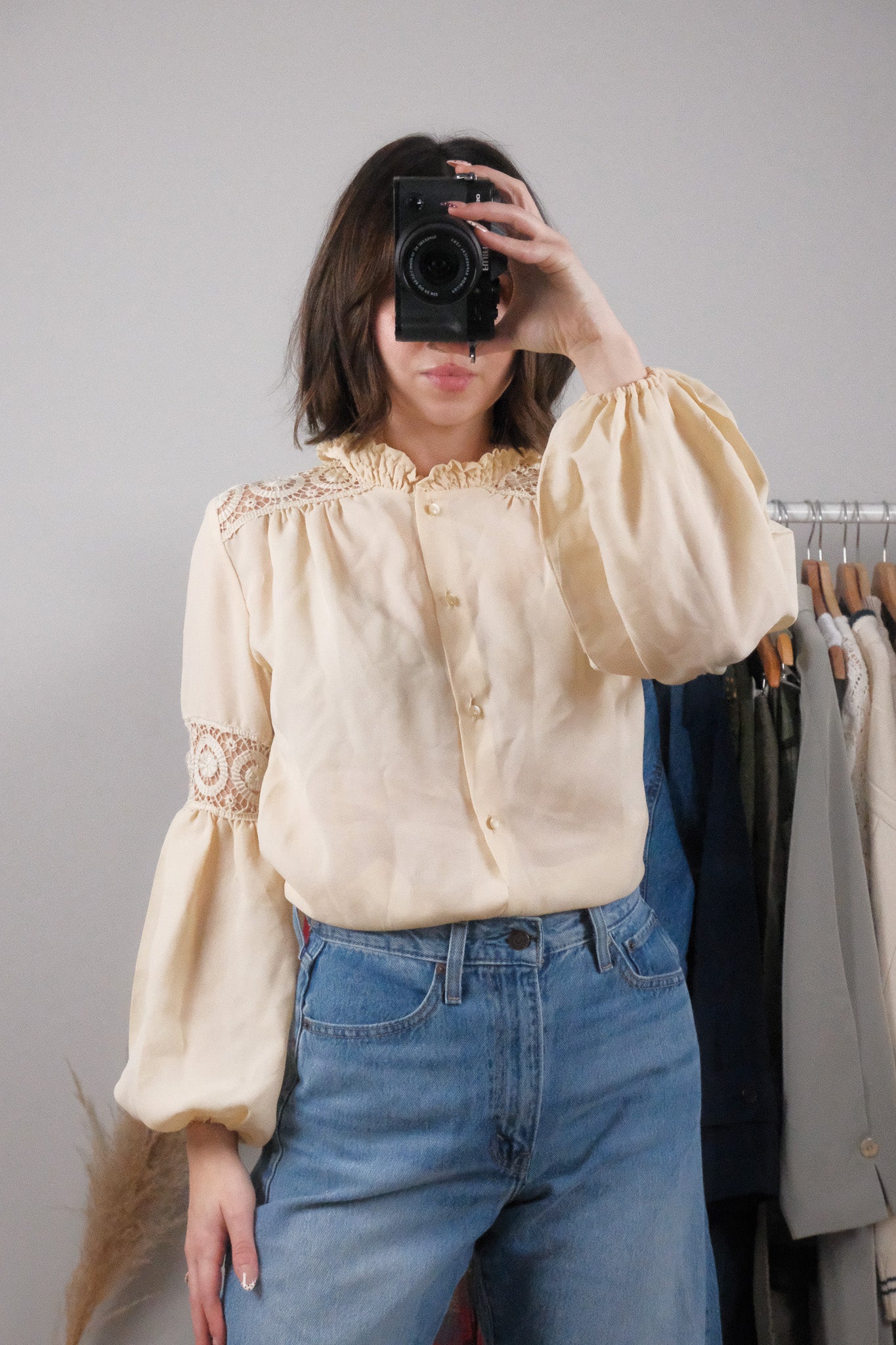 Vintage x Crochet Blouse (M)