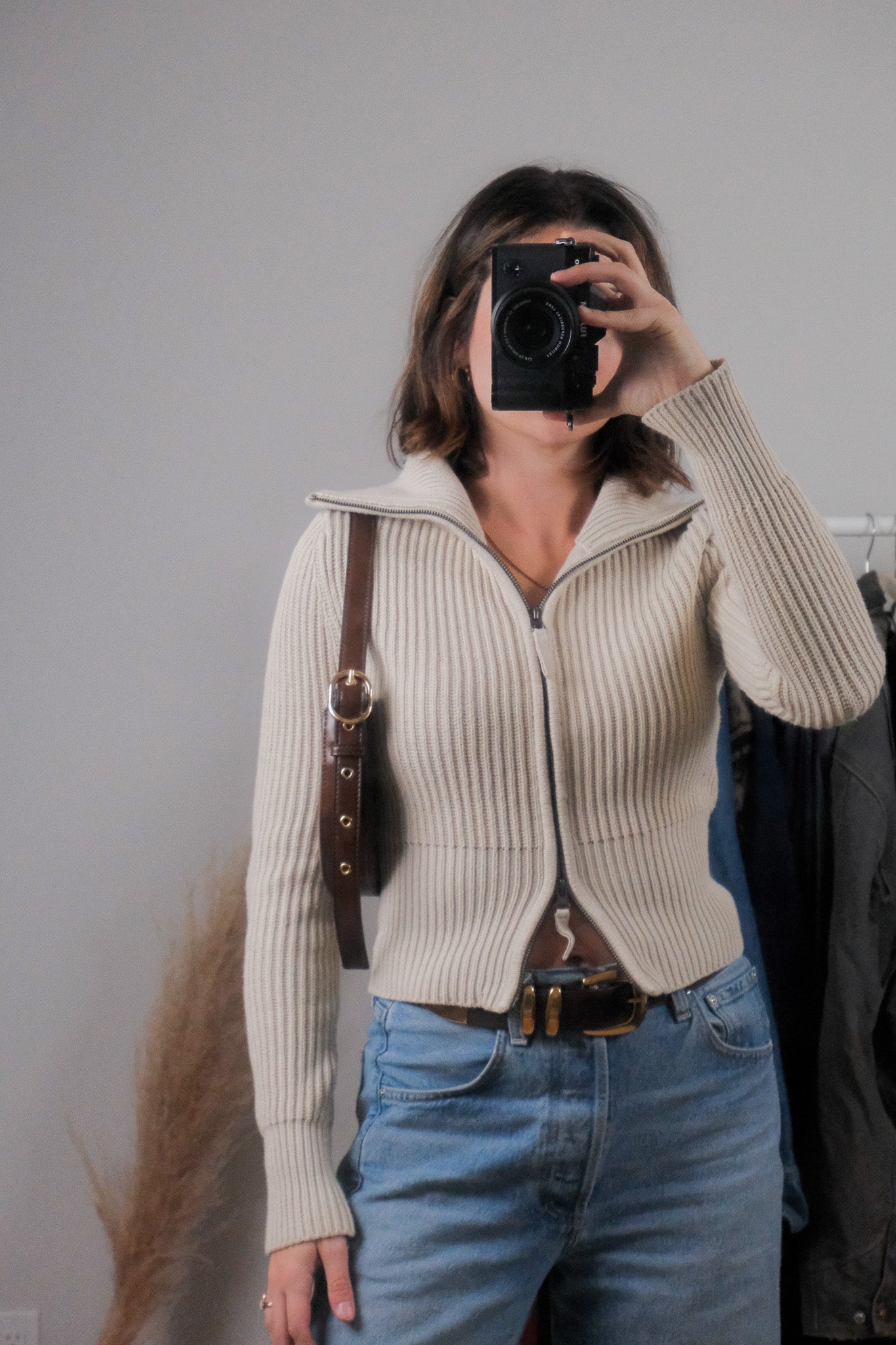 Modern x Faux Leather Shoulder Bag