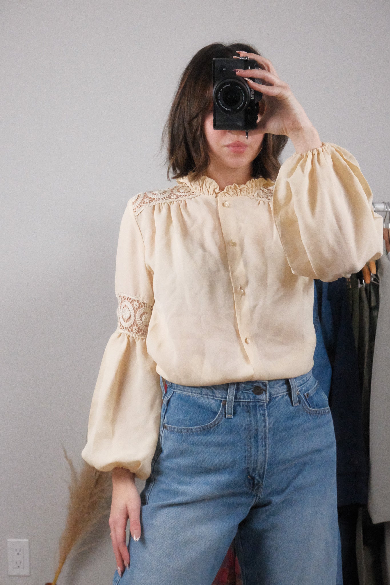 Vintage x Crochet Blouse (M)
