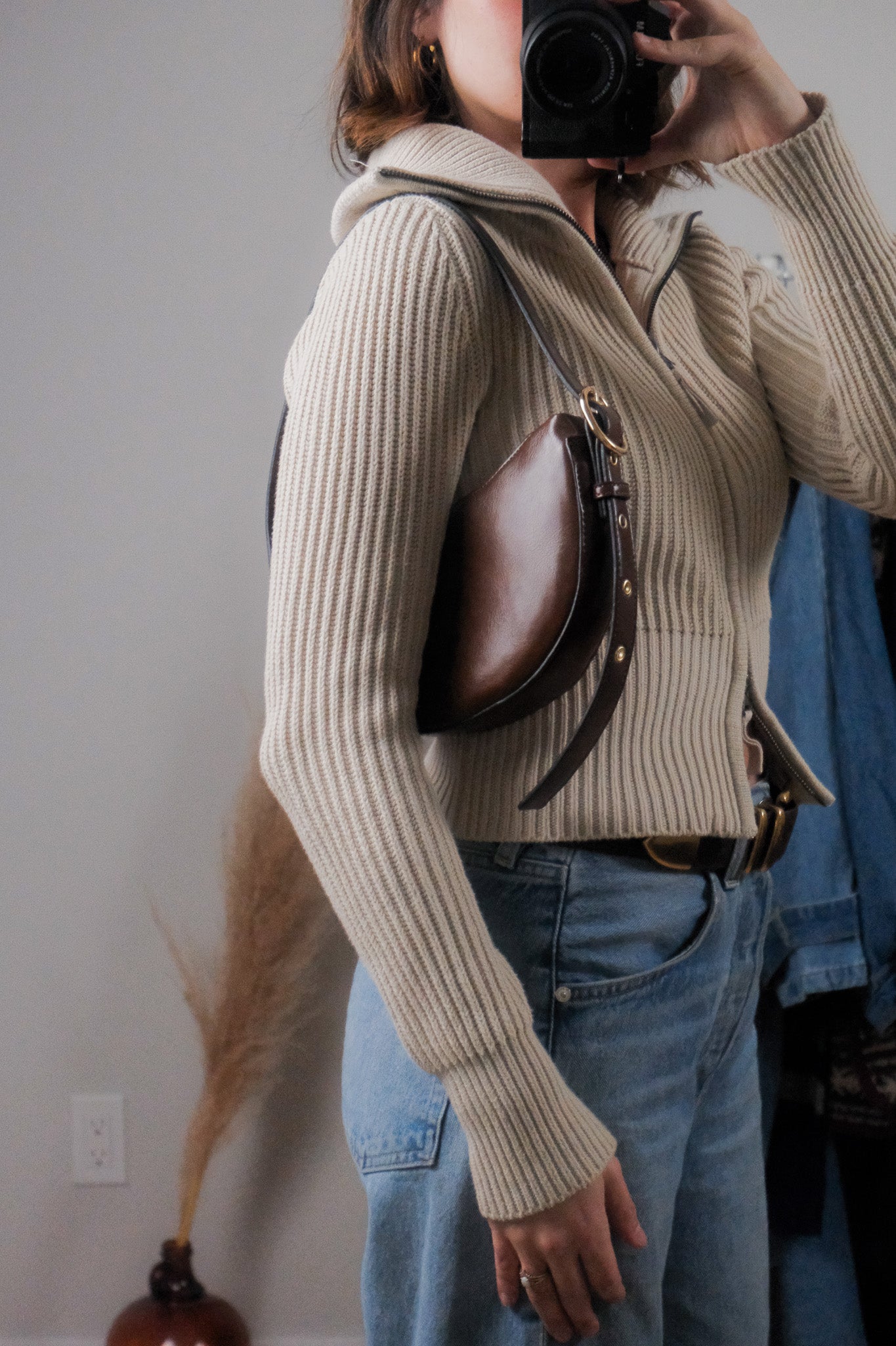 Modern x Faux Leather Shoulder Bag