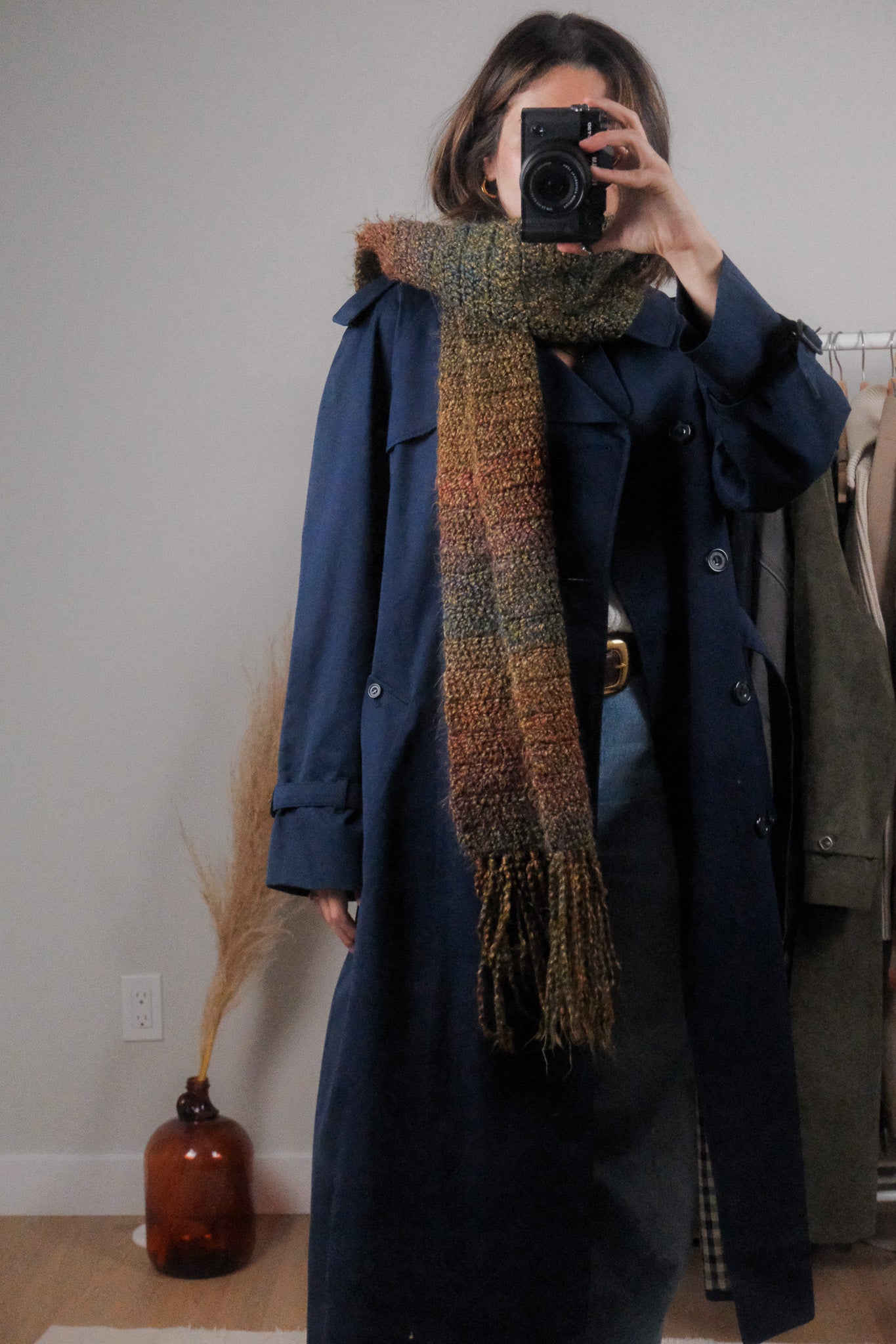 Vintage x Multi-Colour Fringe Scarf