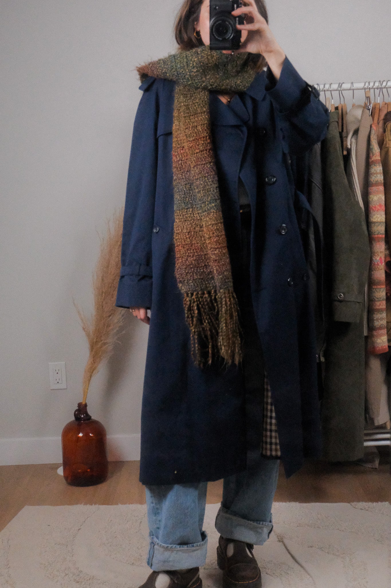 Vintage x Multi-Colour Fringe Scarf