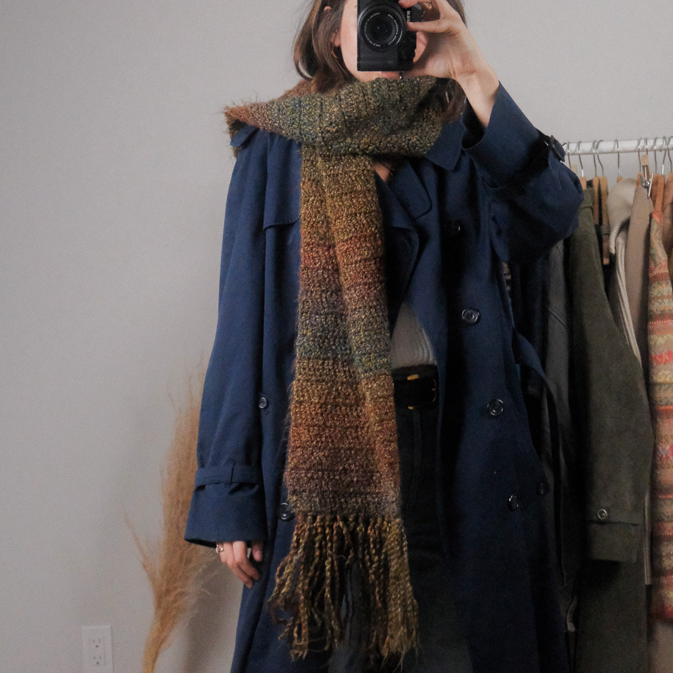 Vintage x Multi-Colour Fringe Scarf