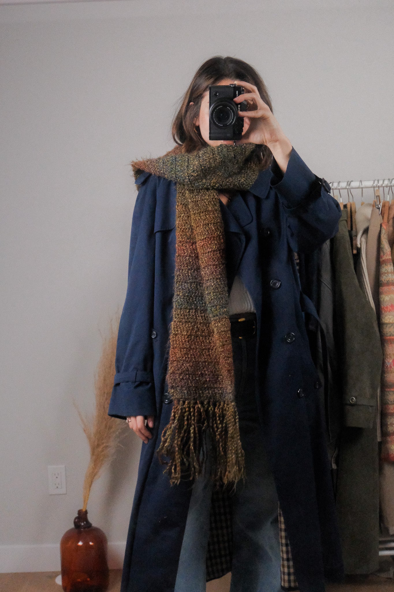 Vintage x Multi-Colour Fringe Scarf