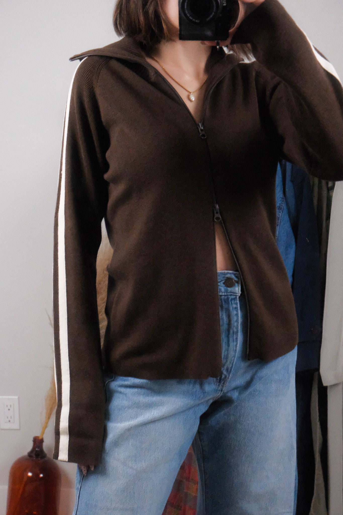 Deadstock x Vintage x Striped Zip-Up (M/L)
