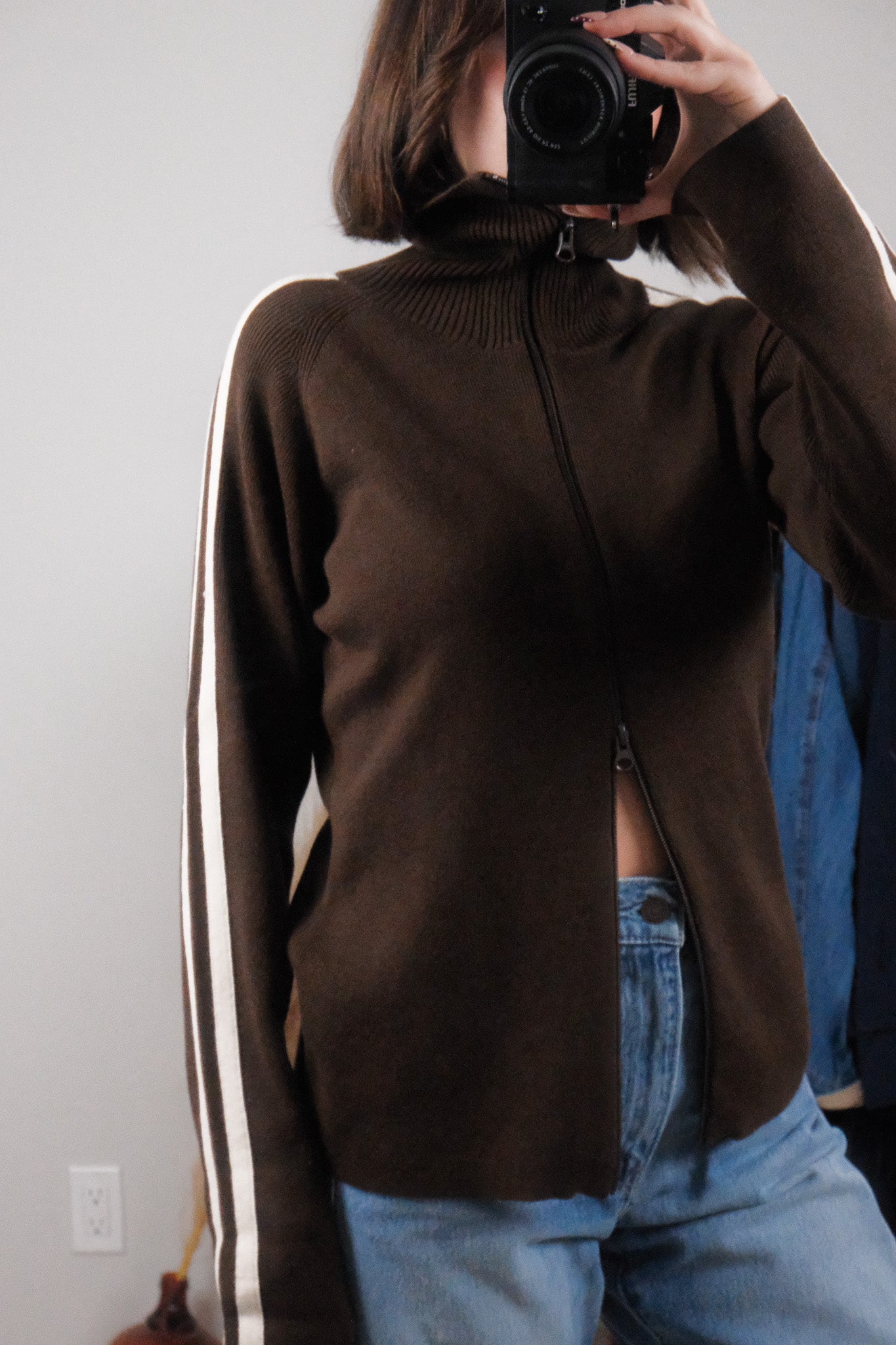 Deadstock x Vintage x Striped Zip-Up (M/L)