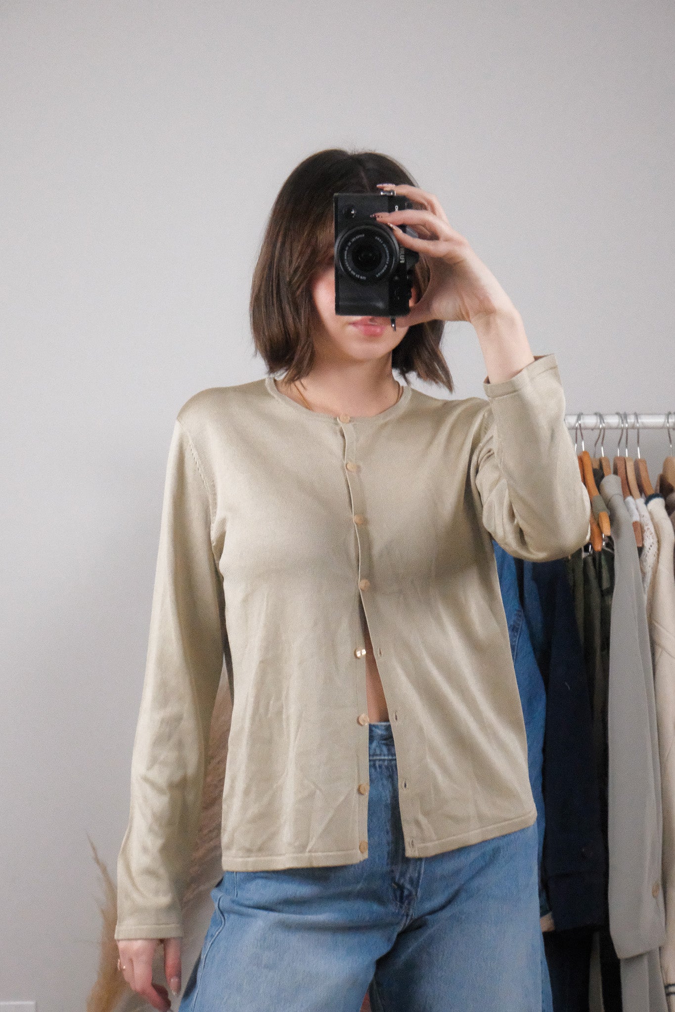 Vintage x Holt Renefrew x Silk Cardigan (M/L)