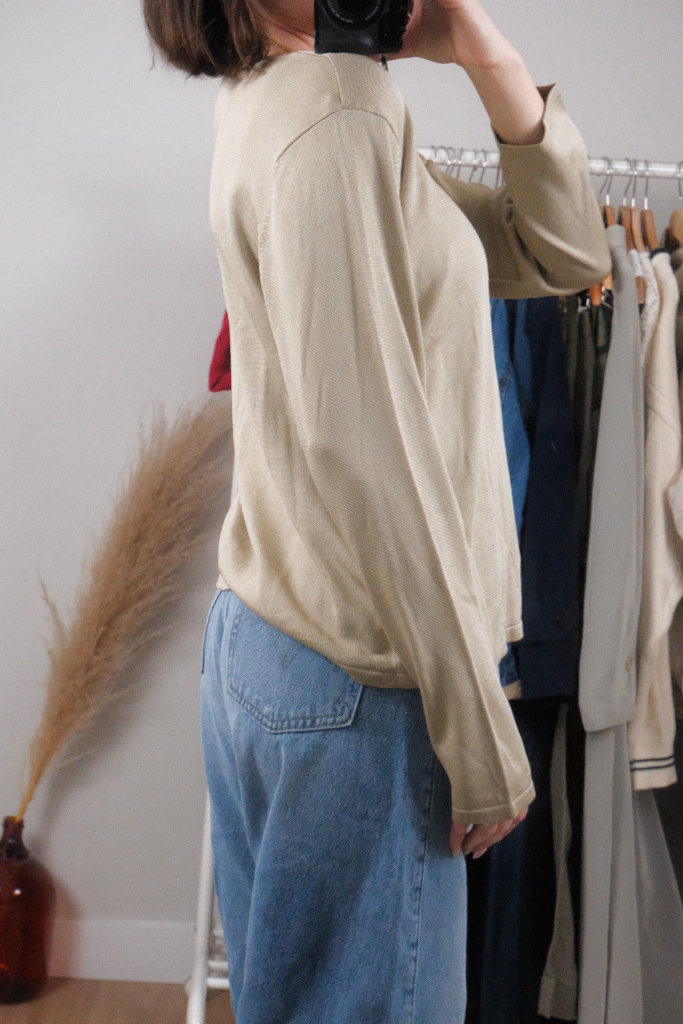 Vintage x Holt Renefrew x Silk Cardigan (M/L)