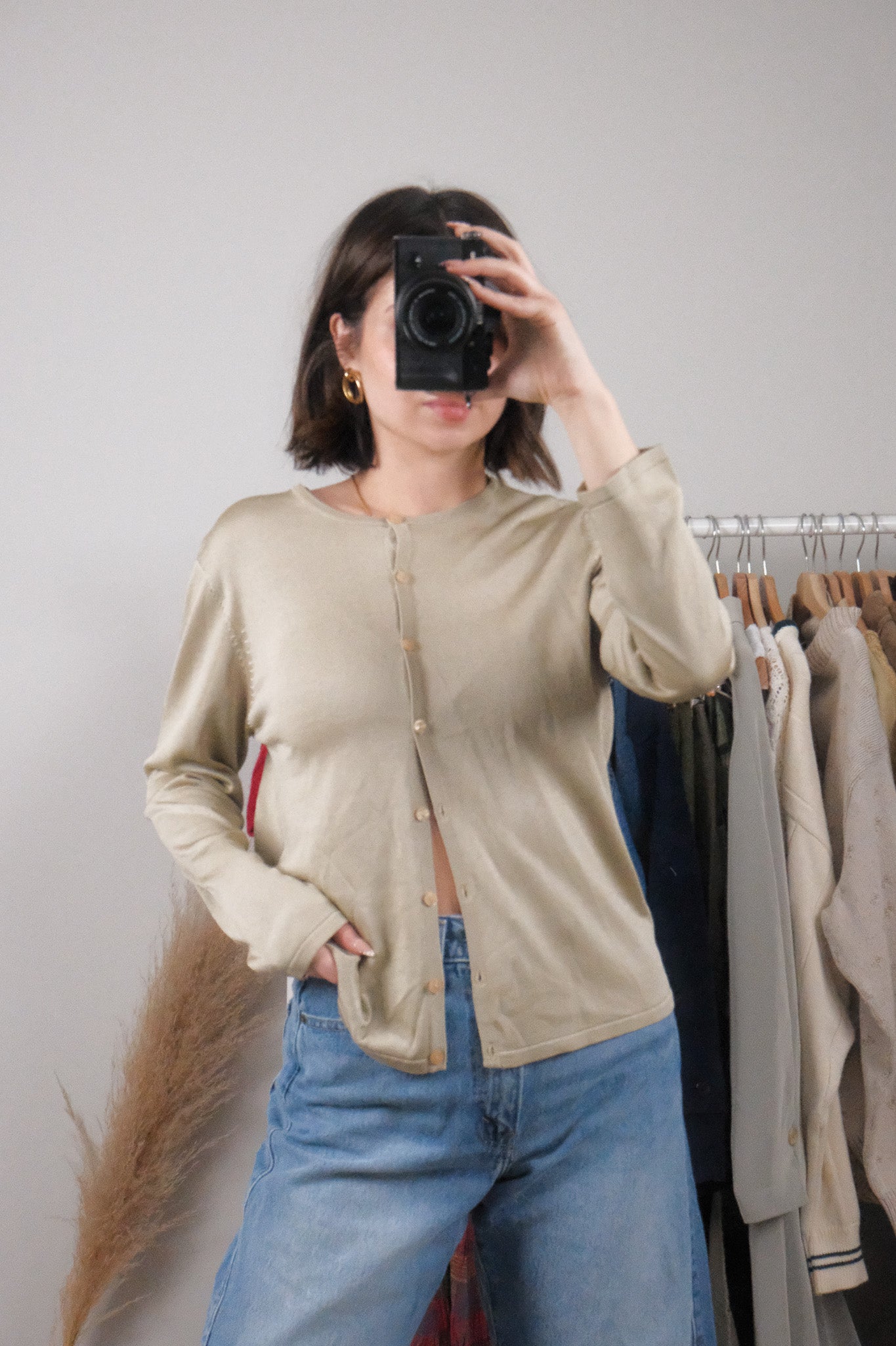 Vintage x Holt Renefrew x Silk Cardigan (M/L)
