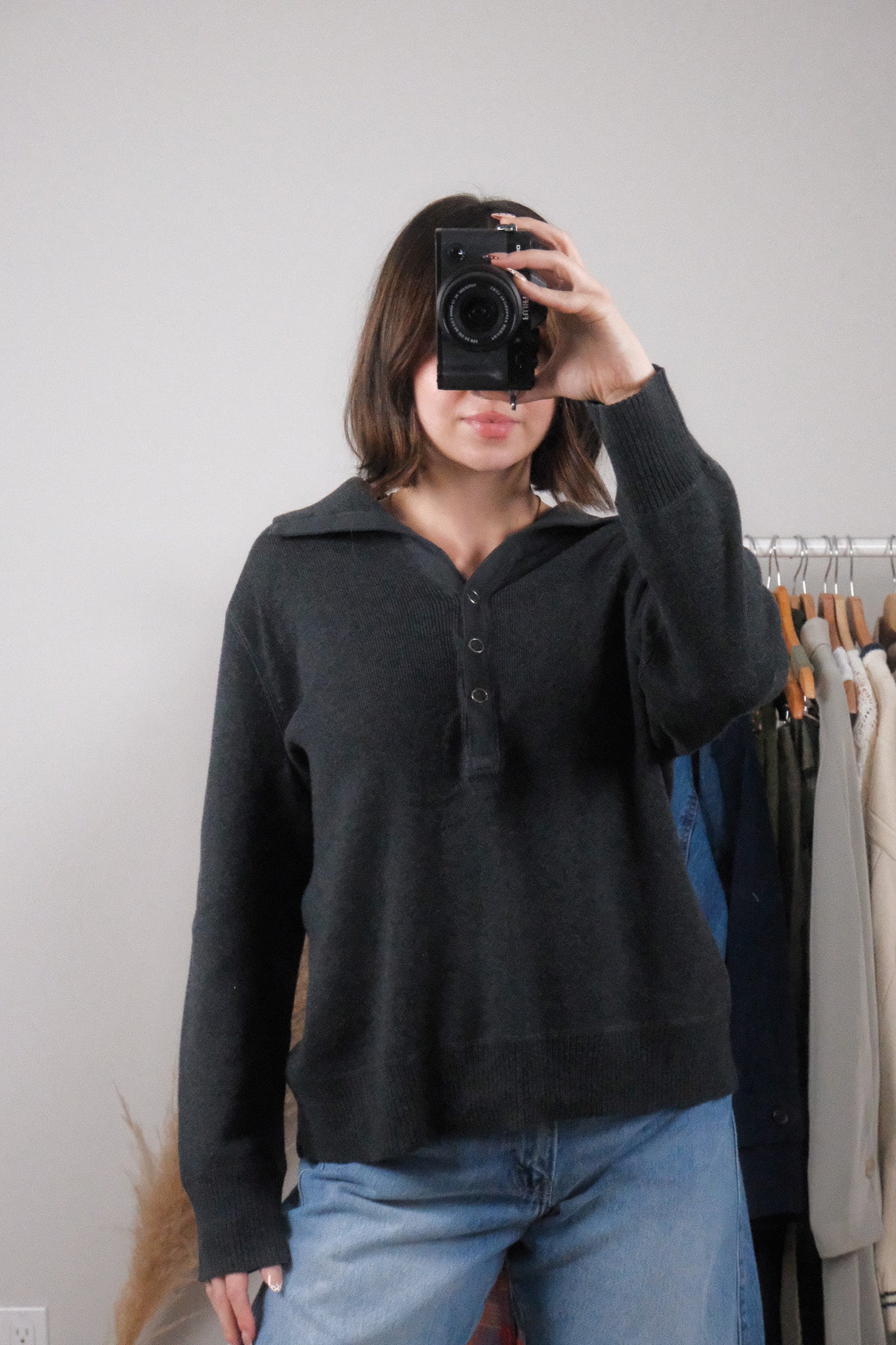 Vintage x Cotton Collared Sweater (L)
