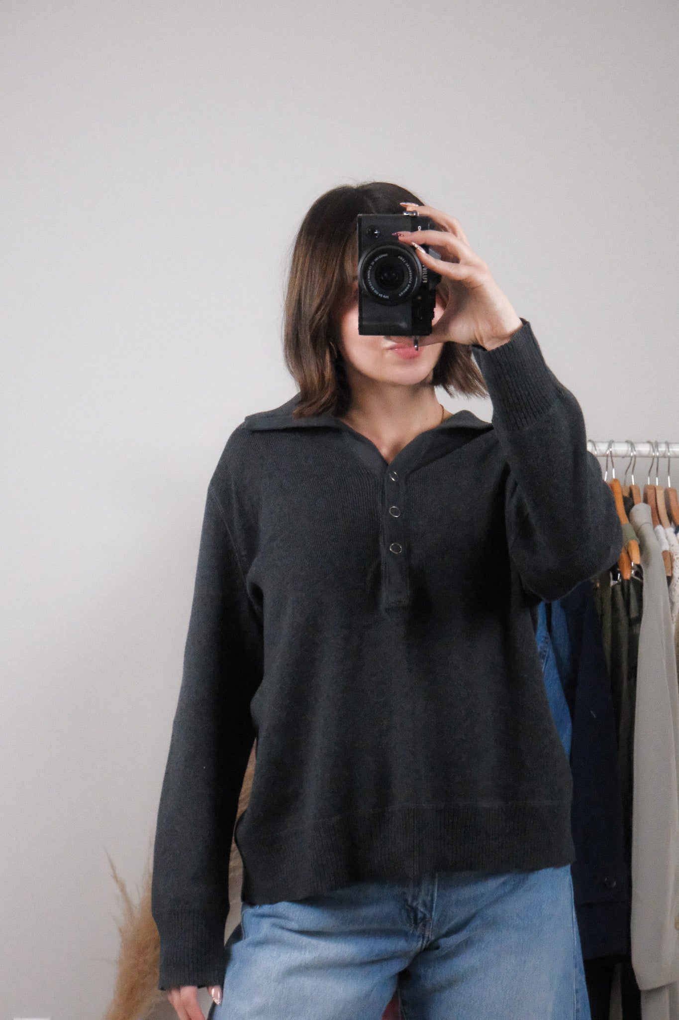 Vintage x Cotton Collared Sweater (L)