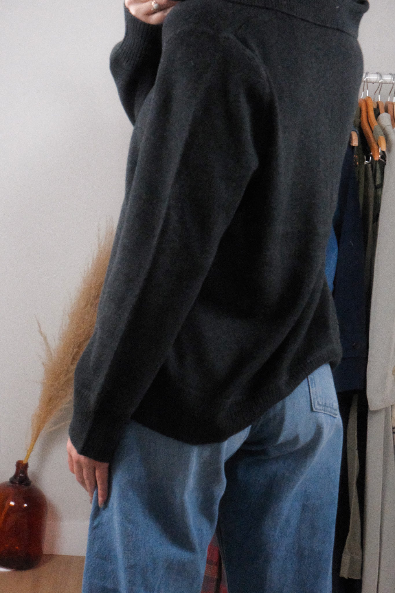 Vintage x Cotton Collared Sweater (L)