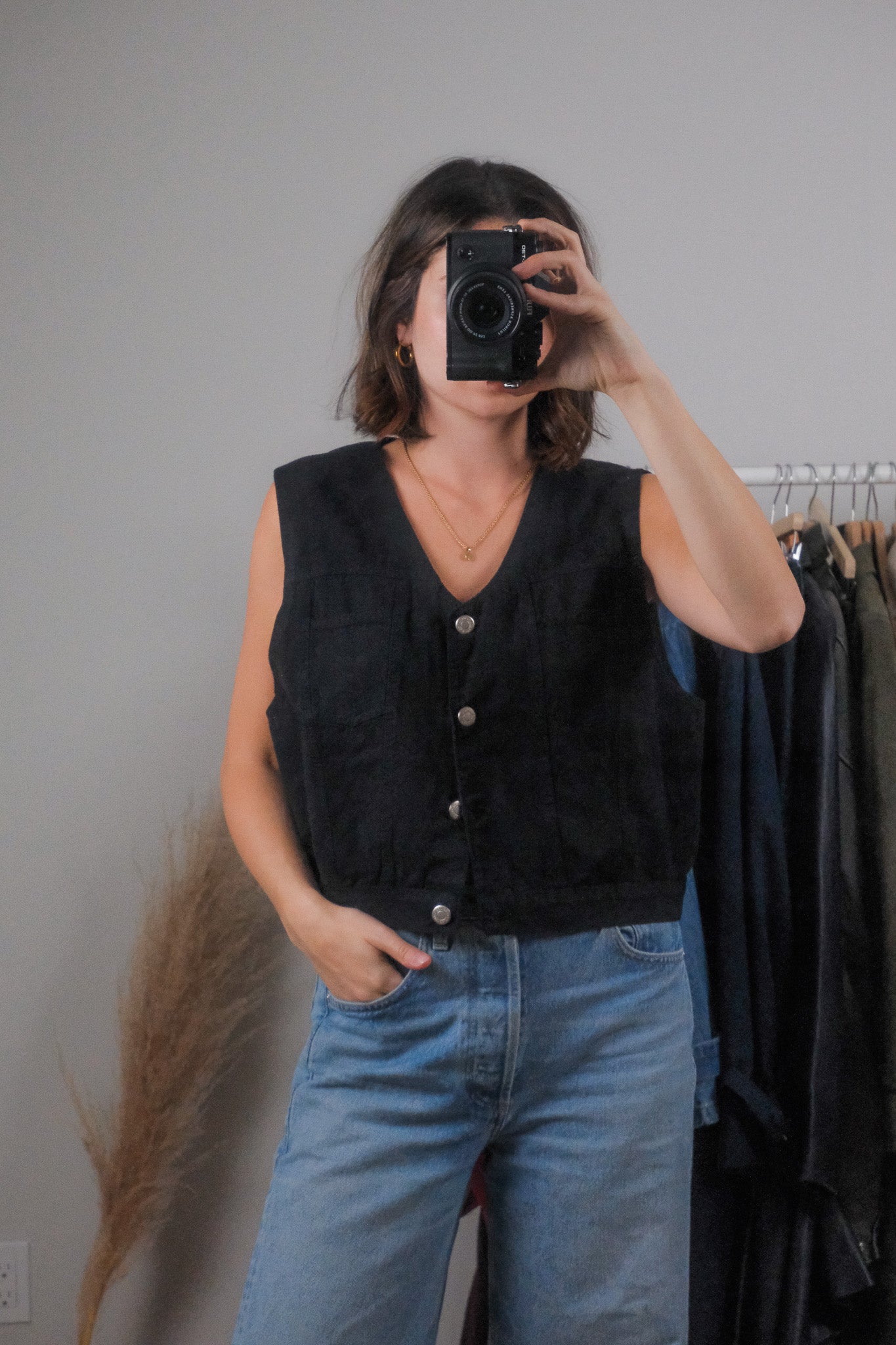 Made in Canada x Vintage x Cotton Vest (L)