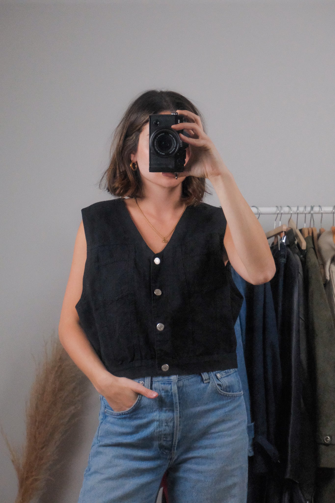 Made in Canada x Vintage x Cotton Vest (L)