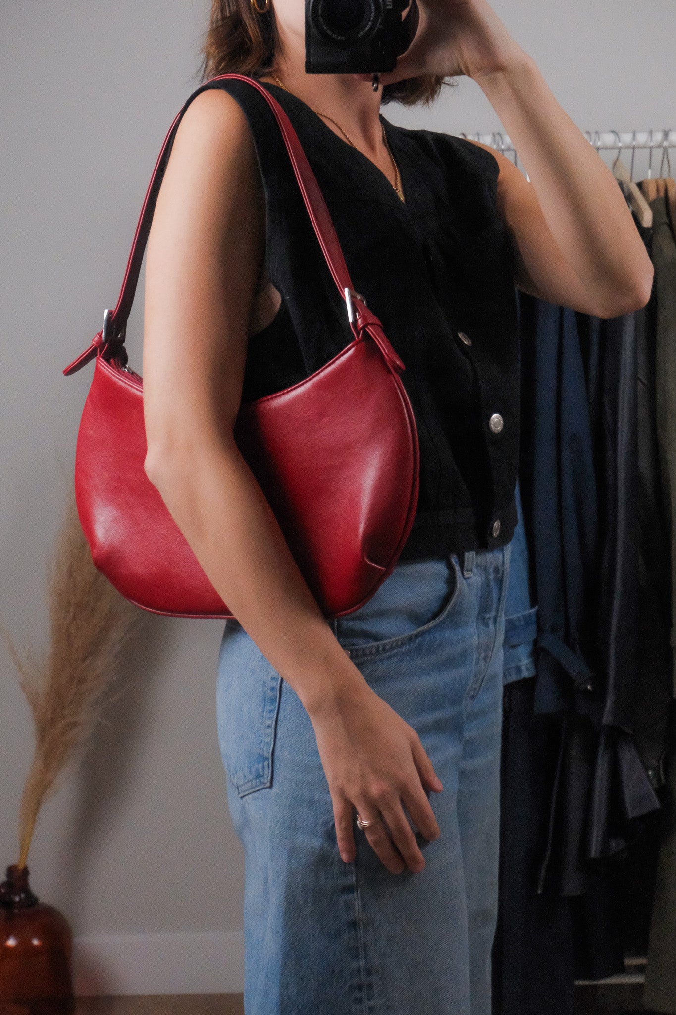 Vintage x Faux Leather Purse