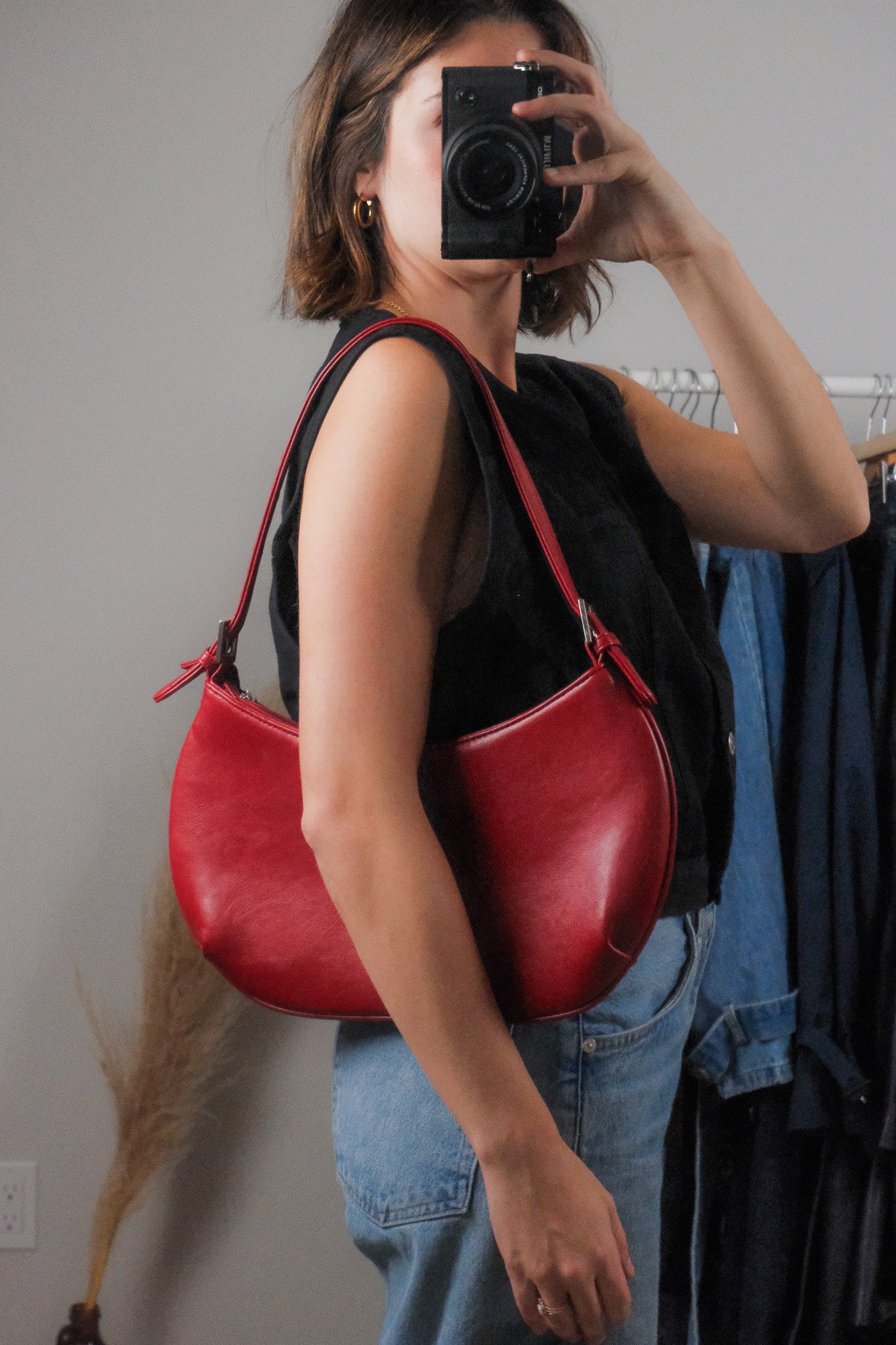 Vintage x Faux Leather Purse