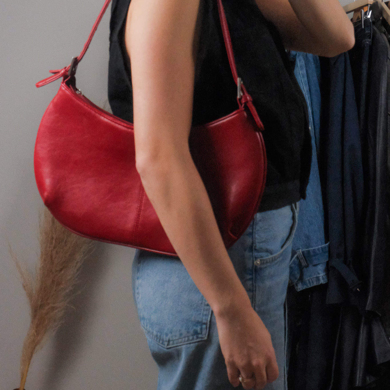 Vintage x Faux Leather Purse