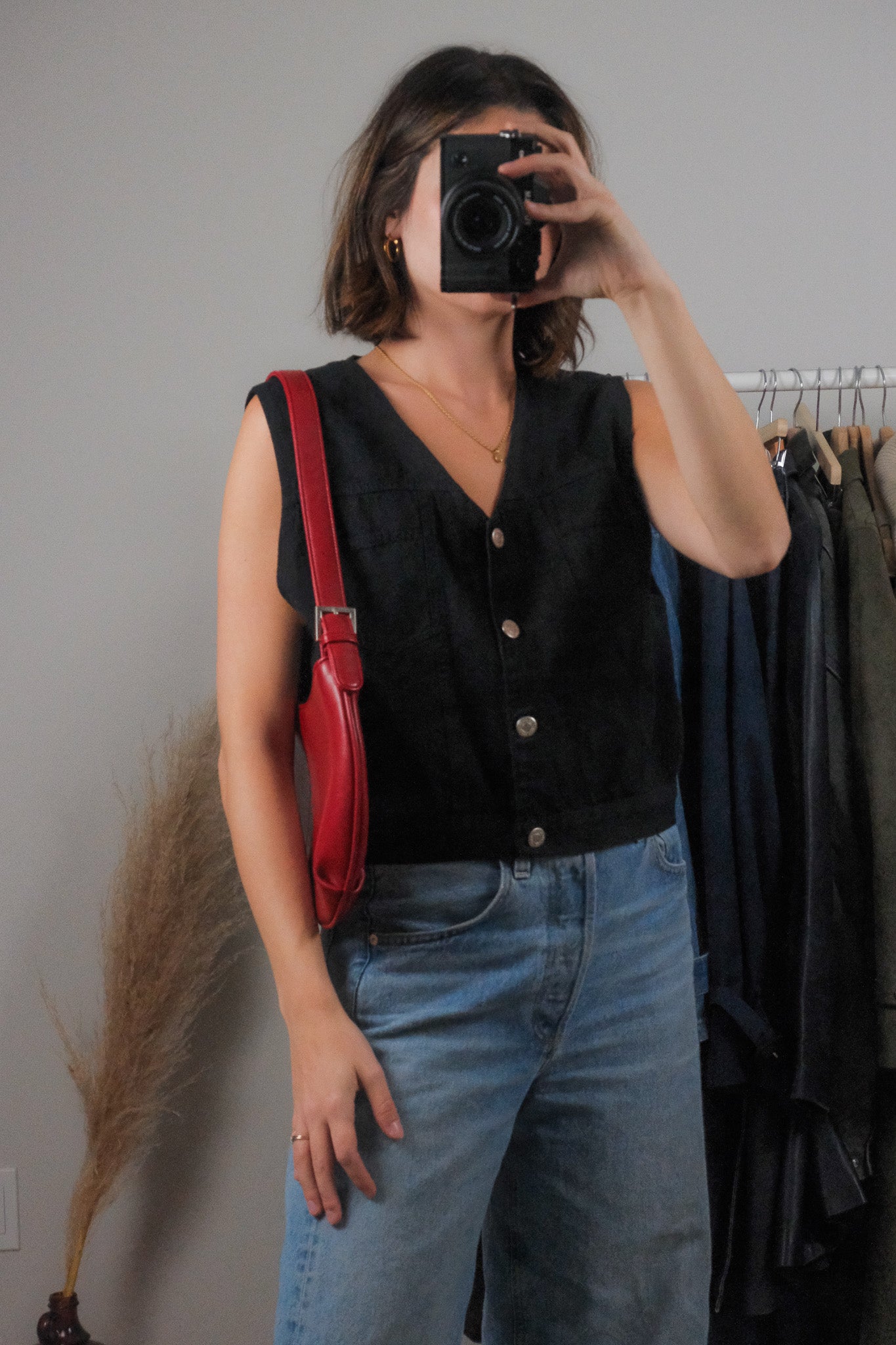 Vintage x Faux Leather Purse