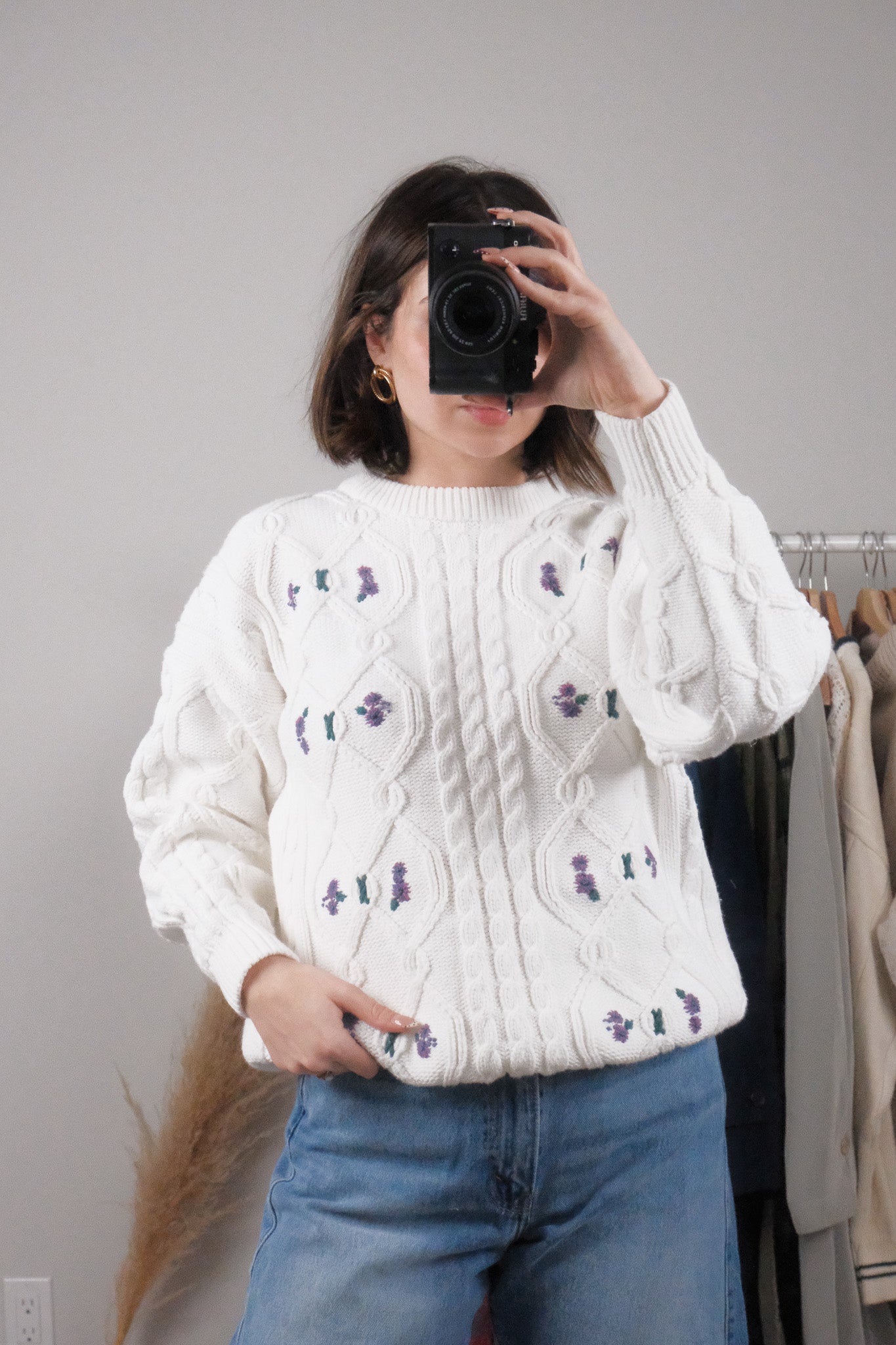 Vintage x Cotton Embroidered Chunky Knit (M)