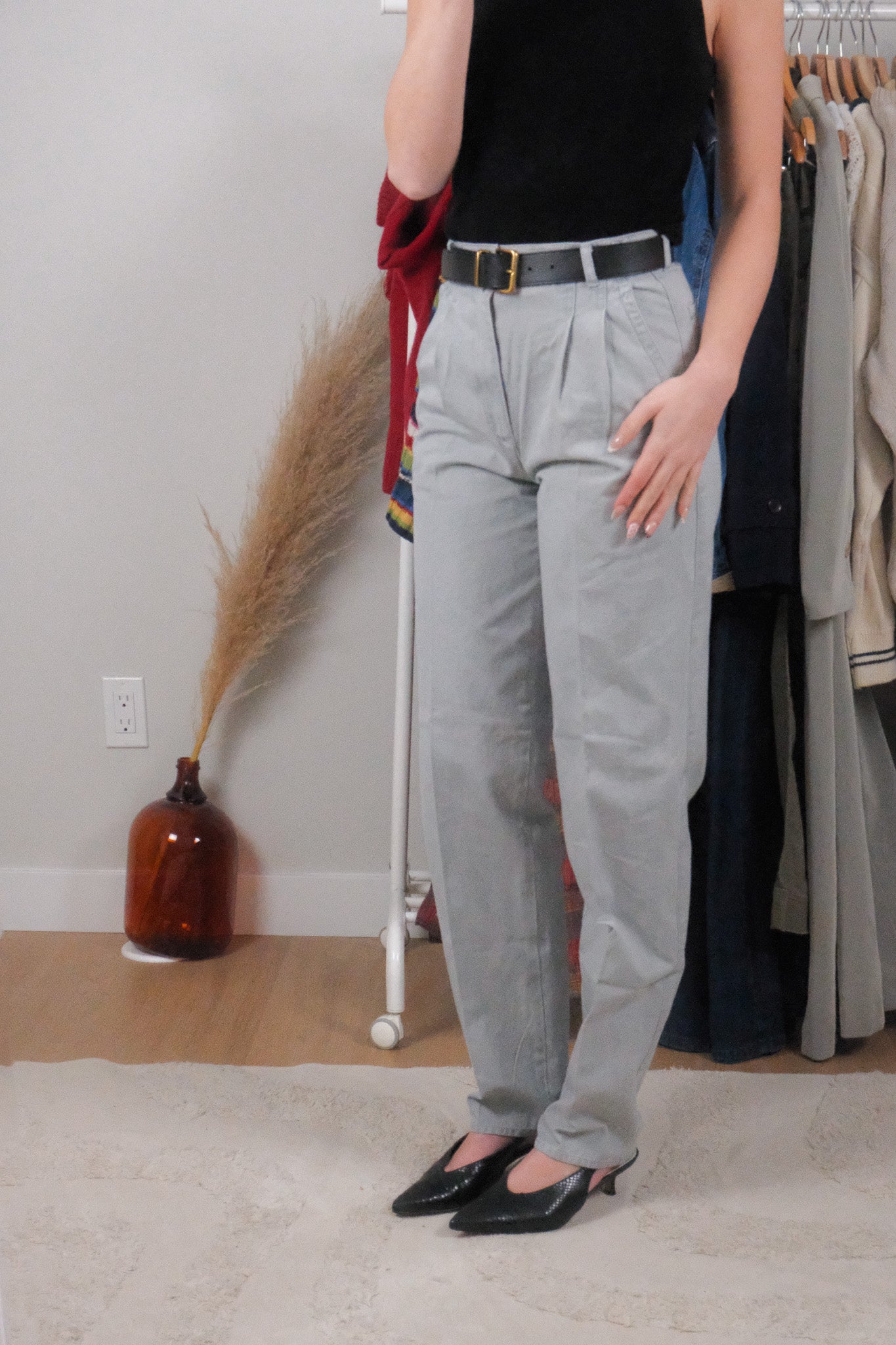 Vintage x Pleated Trousers (6)