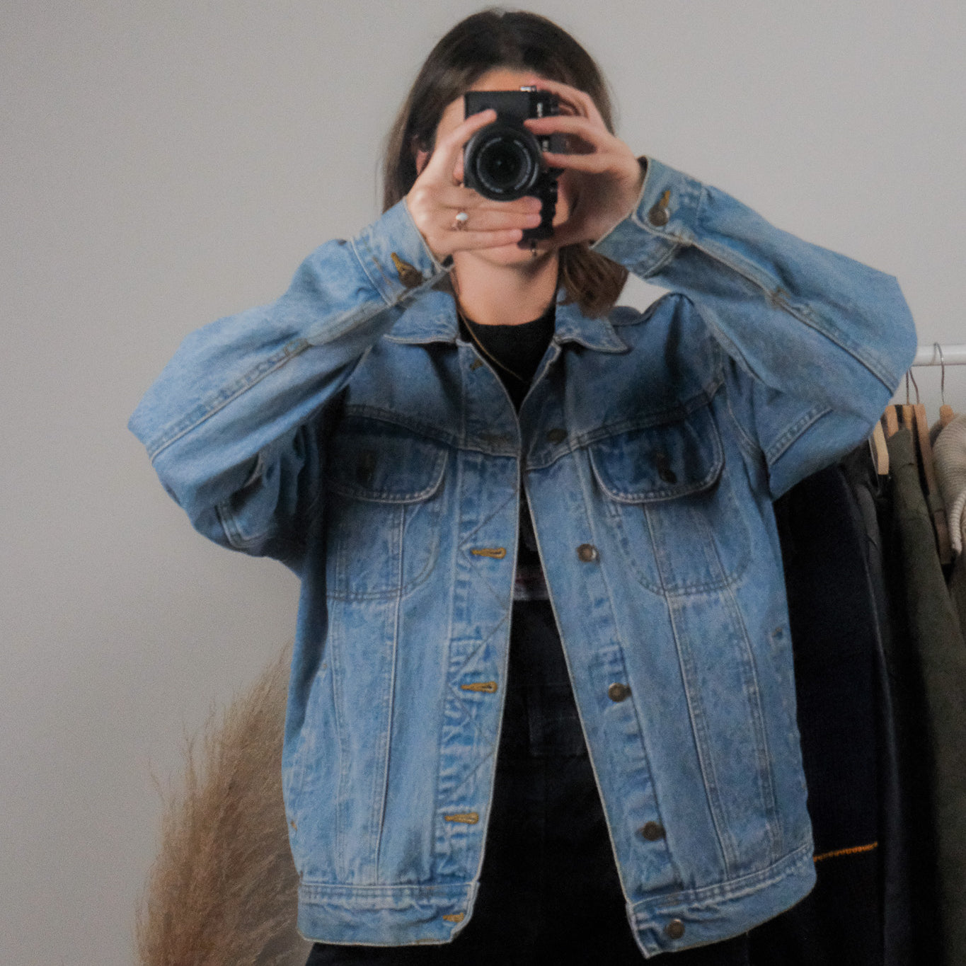 Vintage x Denim Trucker Jacket (M-L)