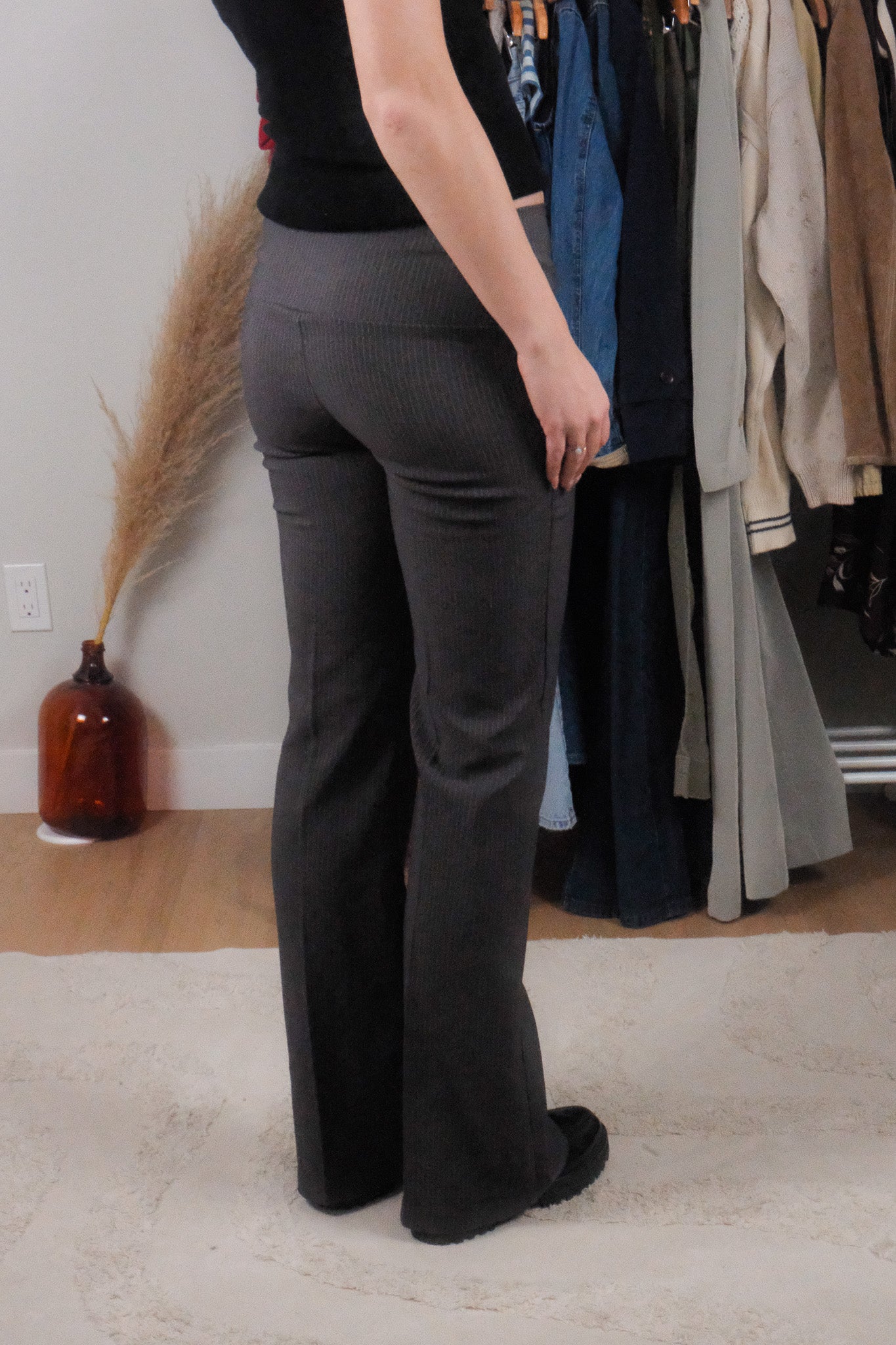 Made in Canada x Vintage x Low Rise Pinstrip Trousers (6)