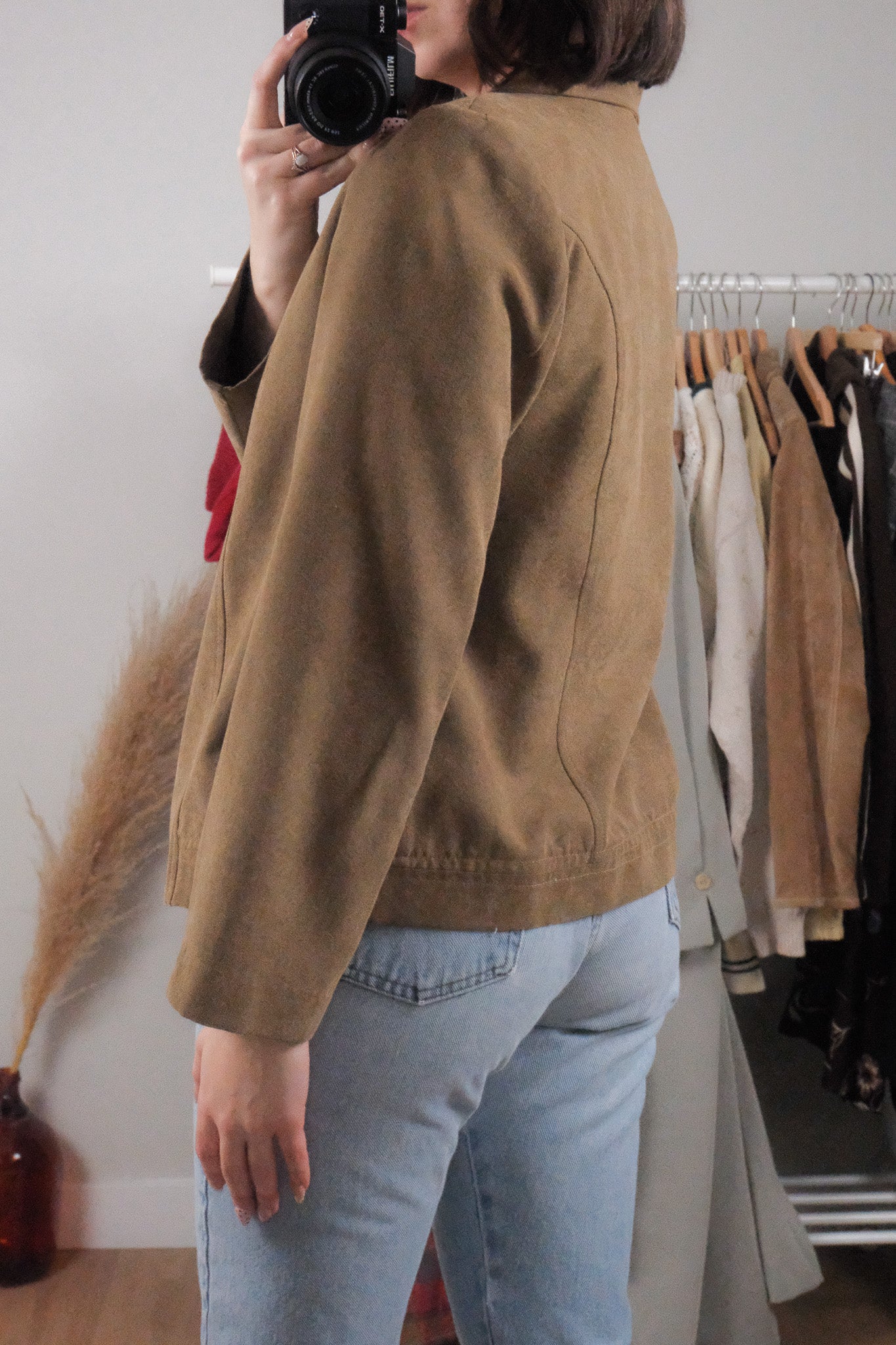 Made in Canada x Vintage x Faux Suede Blazer (M)