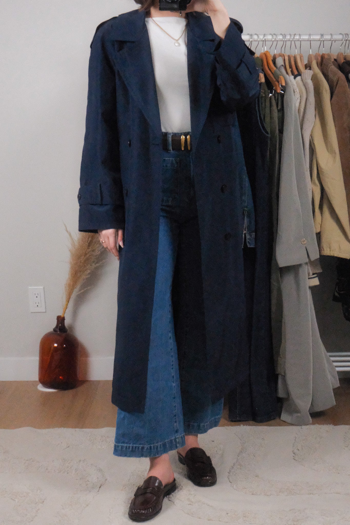 Vintage x Trench Coat (M)