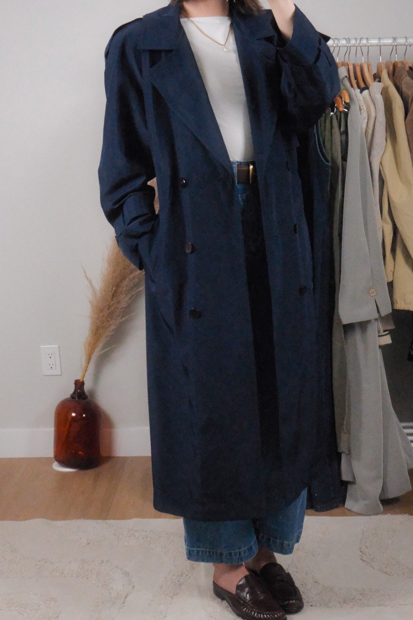 Vintage x Trench Coat (M)