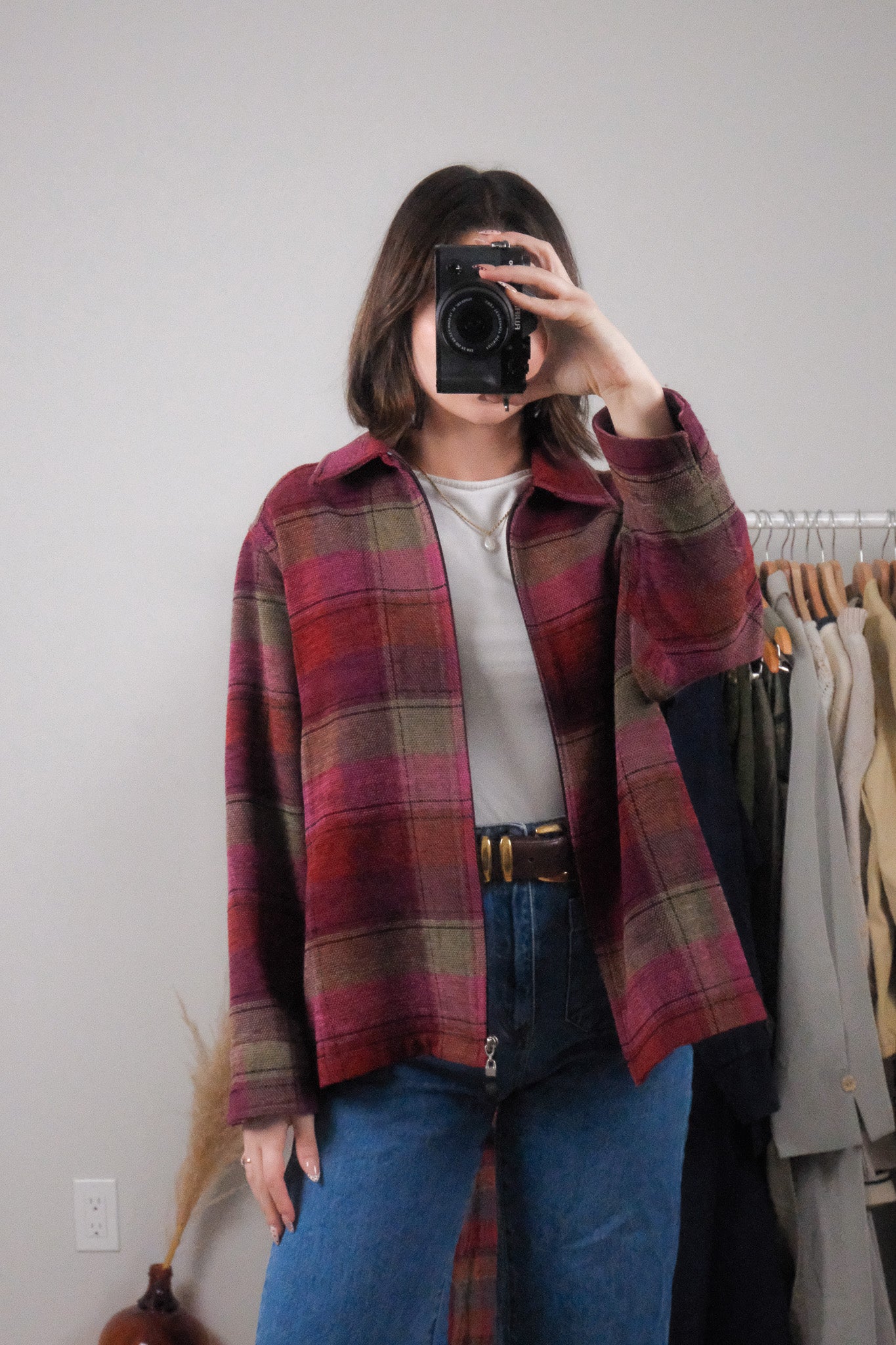 Vintage x Plaid Jacket (L)
