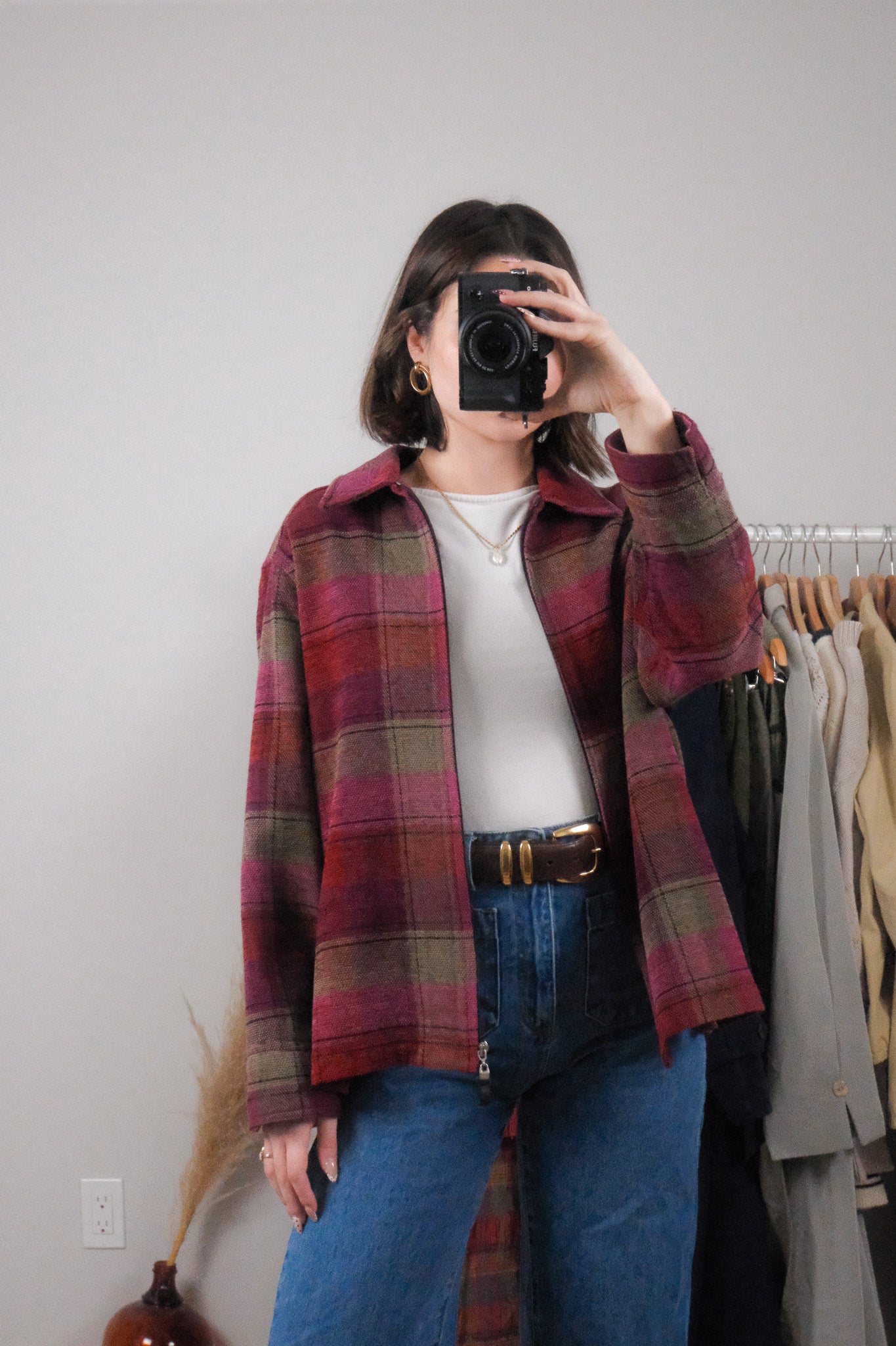 Vintage x Plaid Jacket (L)