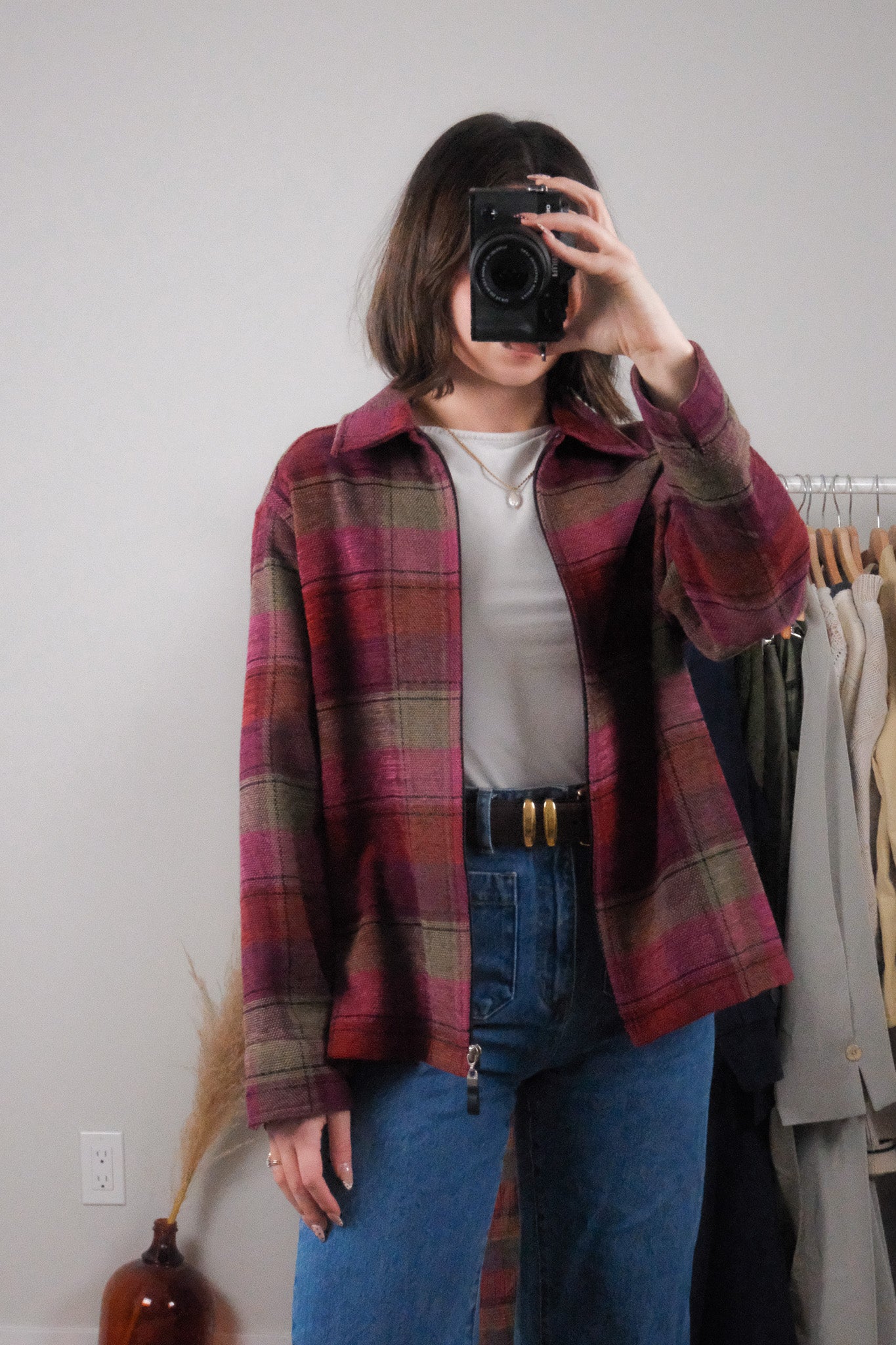 Vintage x Plaid Jacket (L)