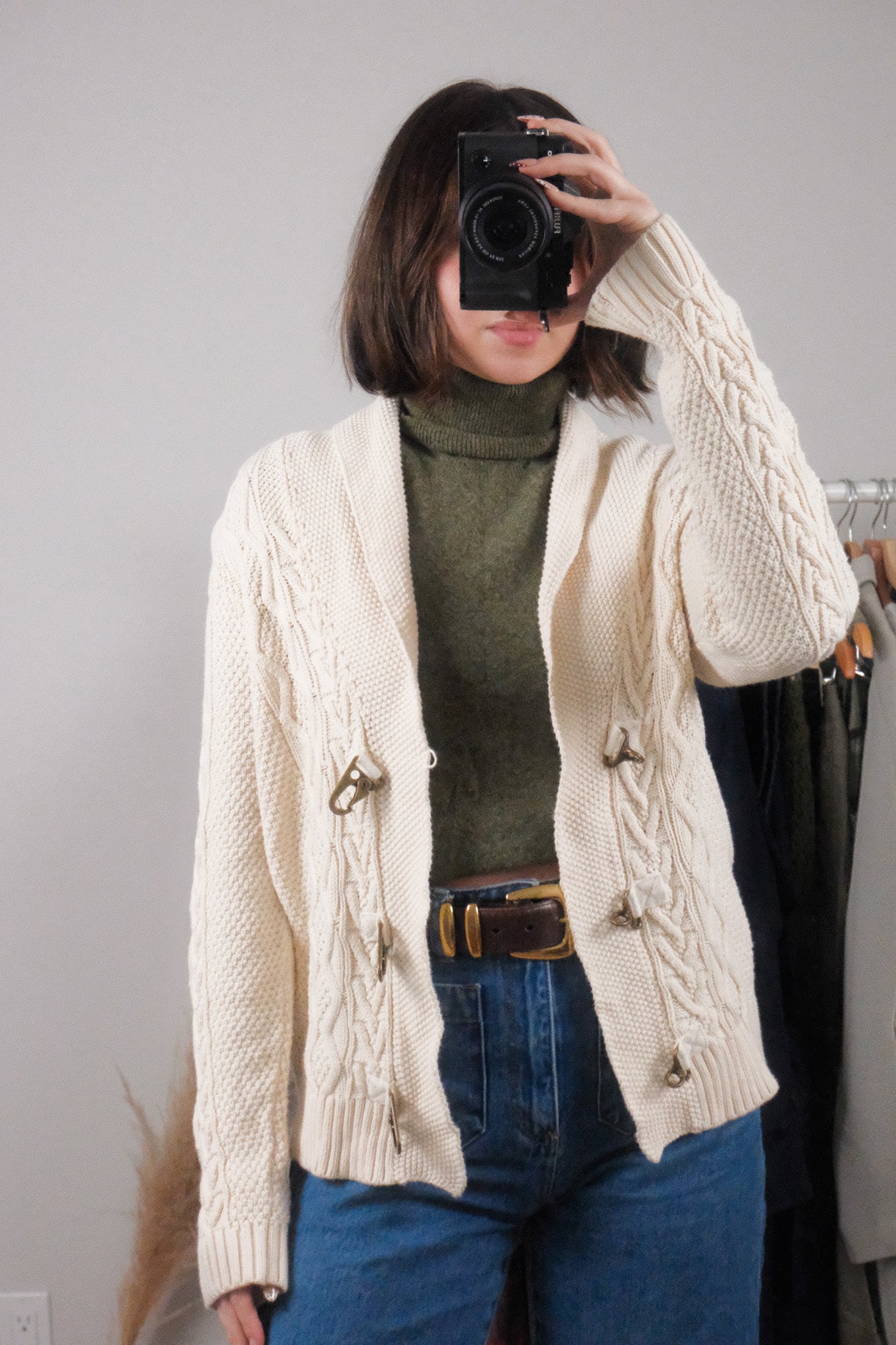 Vintage x Ralph Lauren x Cotton Clasp Cardigan (M/L)
