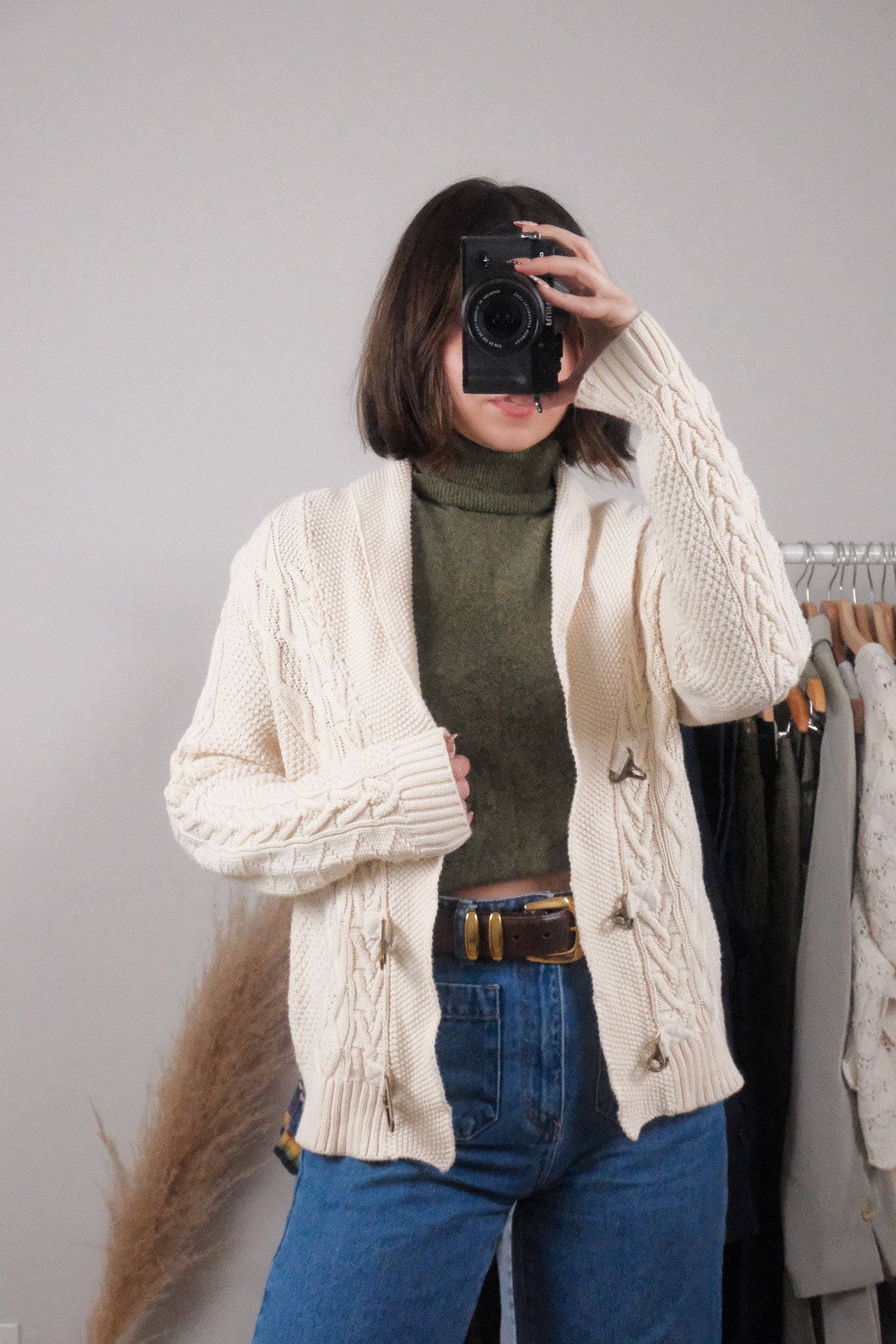 Vintage x Ralph Lauren x Cotton Clasp Cardigan (M/L)