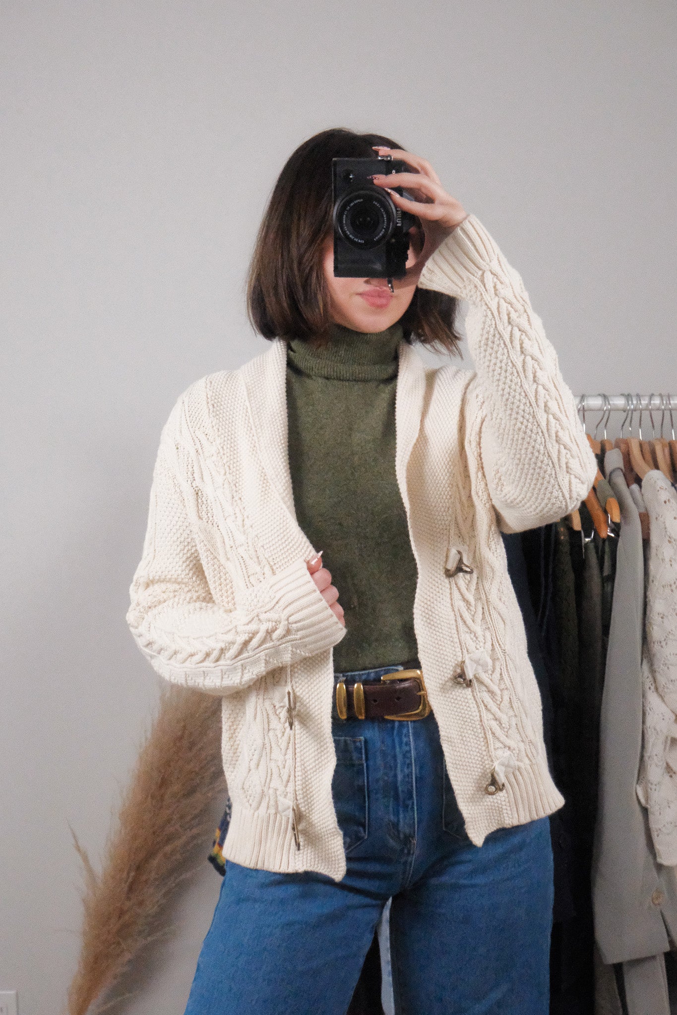 Vintage x Ralph Lauren x Cotton Clasp Cardigan (M/L)