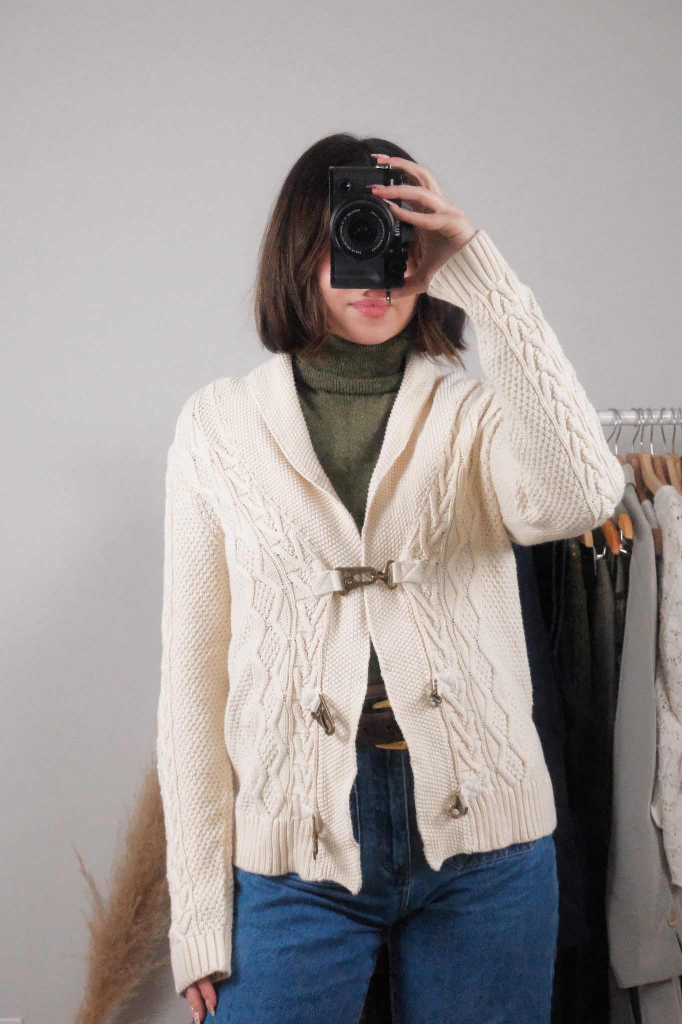 Vintage x Ralph Lauren x Cotton Clasp Cardigan (M/L)
